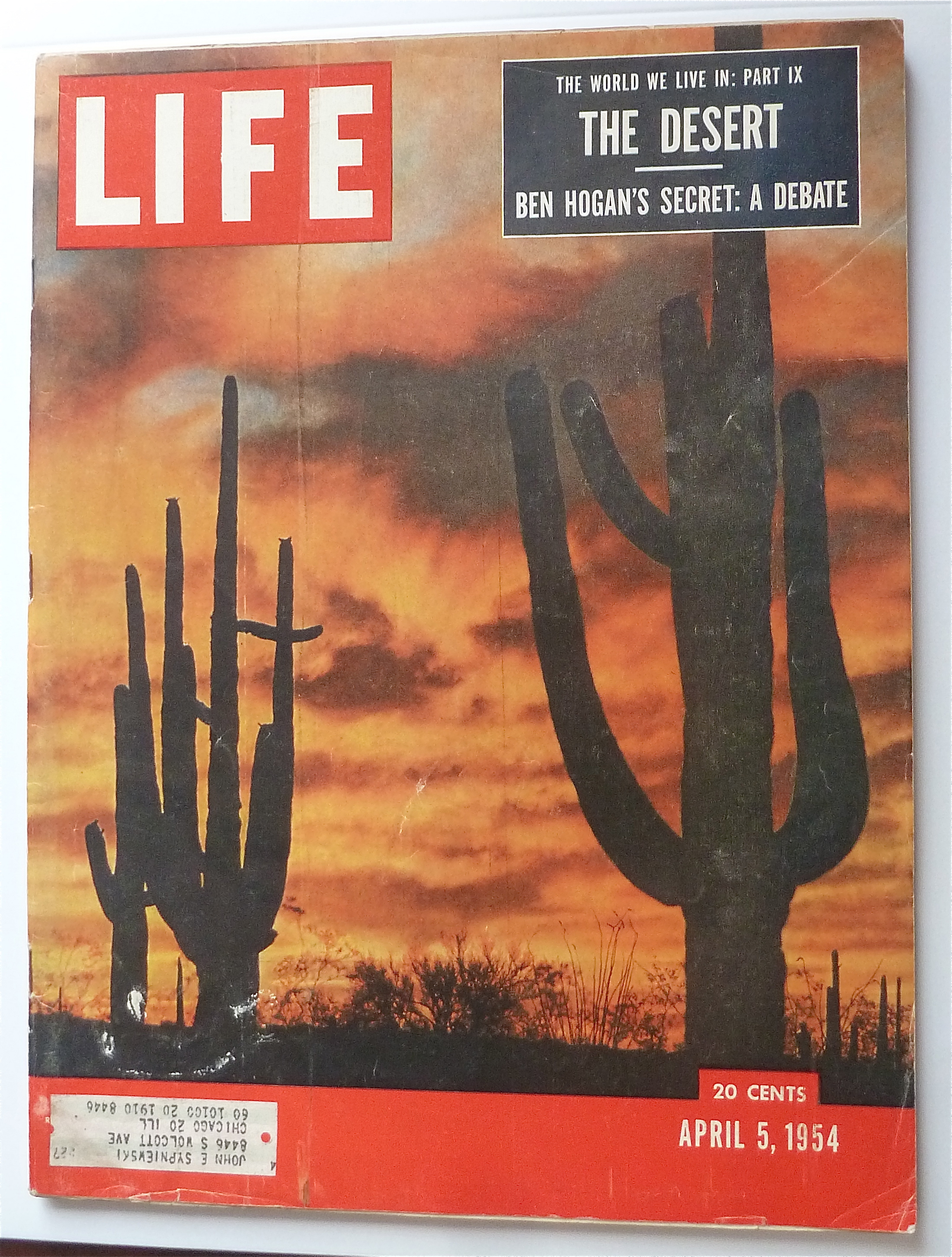 Life Magazine April 5, 1954 The Desert