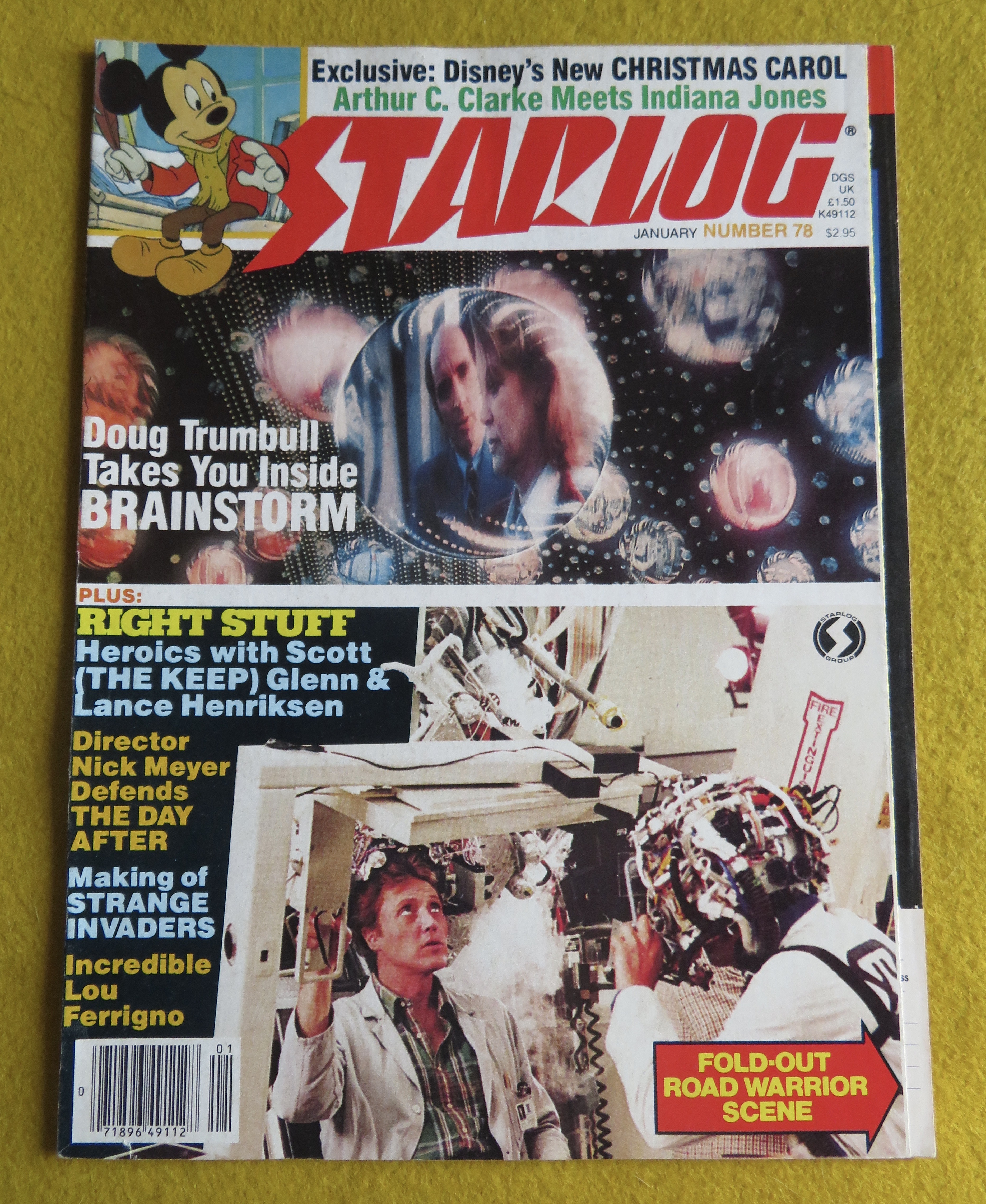 Starlog Magazine January 1984 Brainstorm & Right Stuff