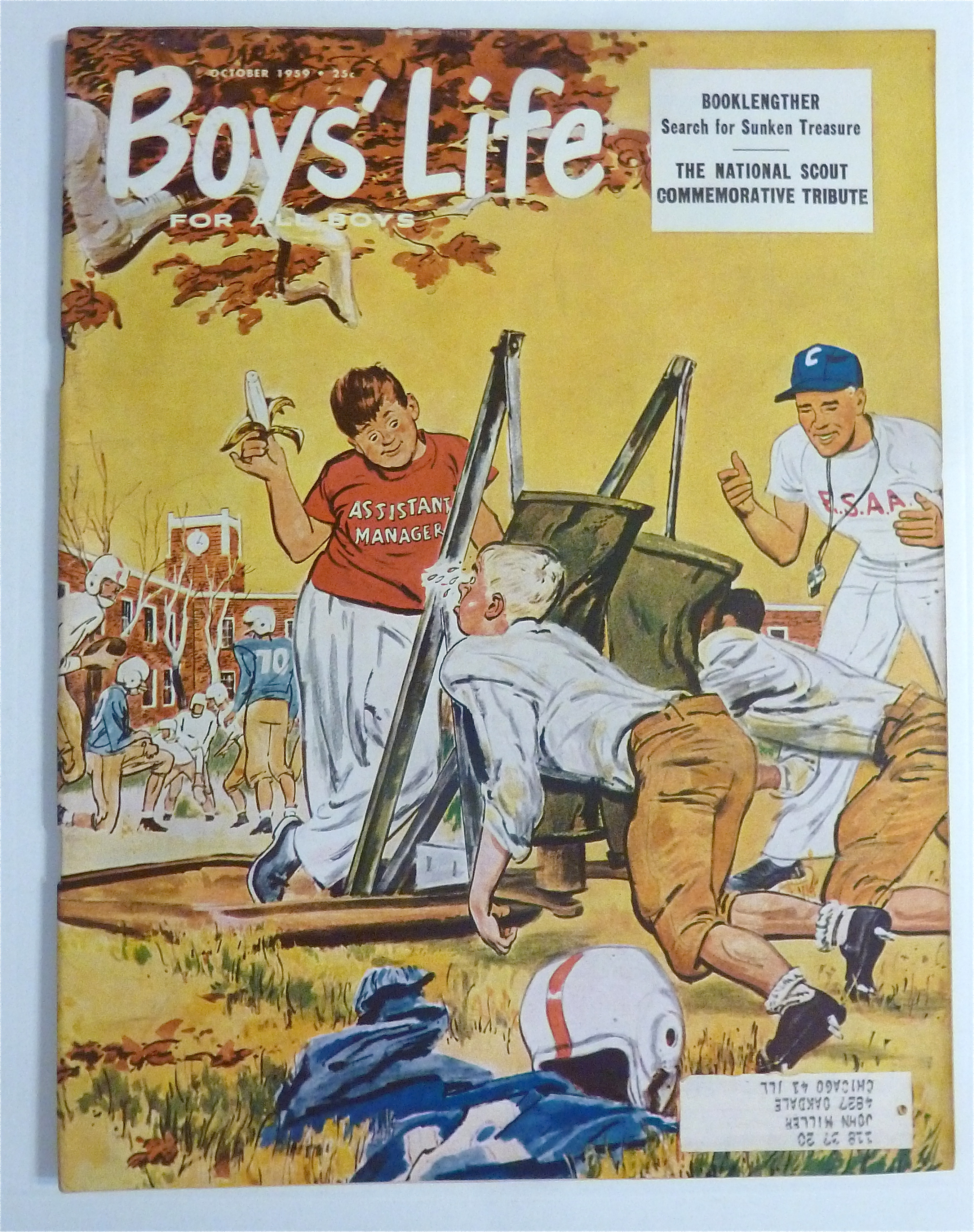 Boys Life Magazine October 1959 Sunken Treasure