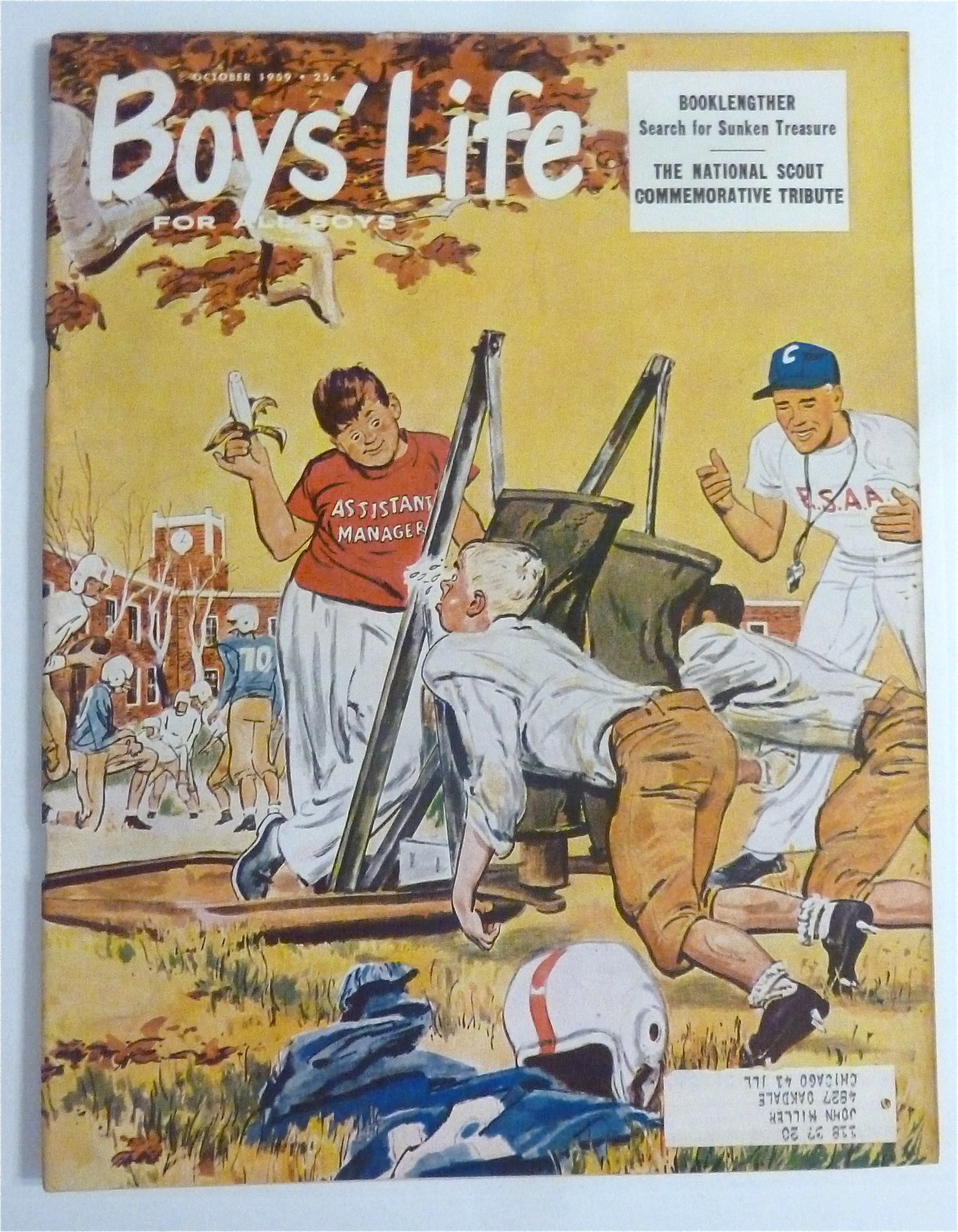 Boys Life Magazine October 1959 Sunken Treasure