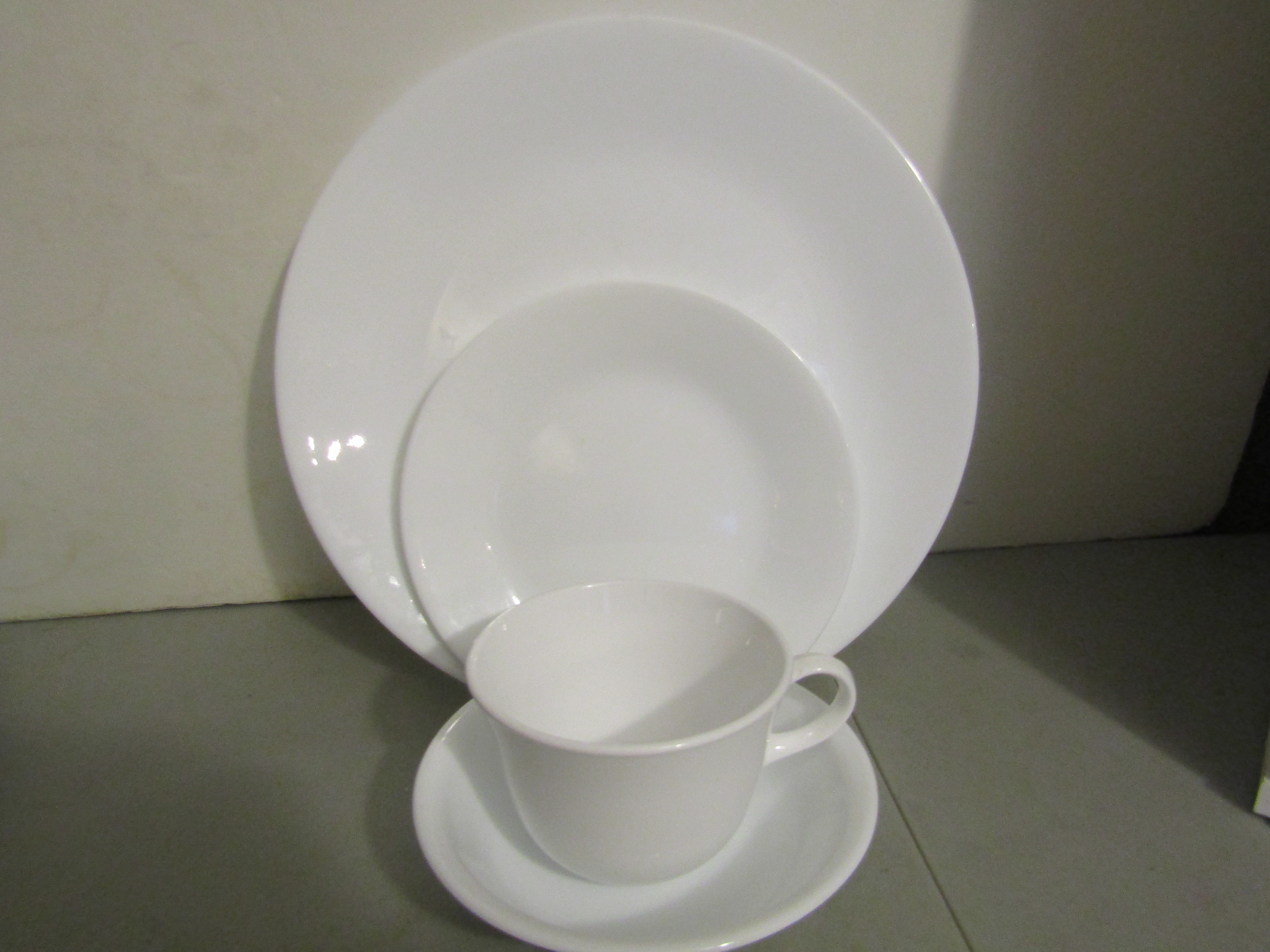 Corelle Winter White Dinnerware 16-Piece Set Tea Cup