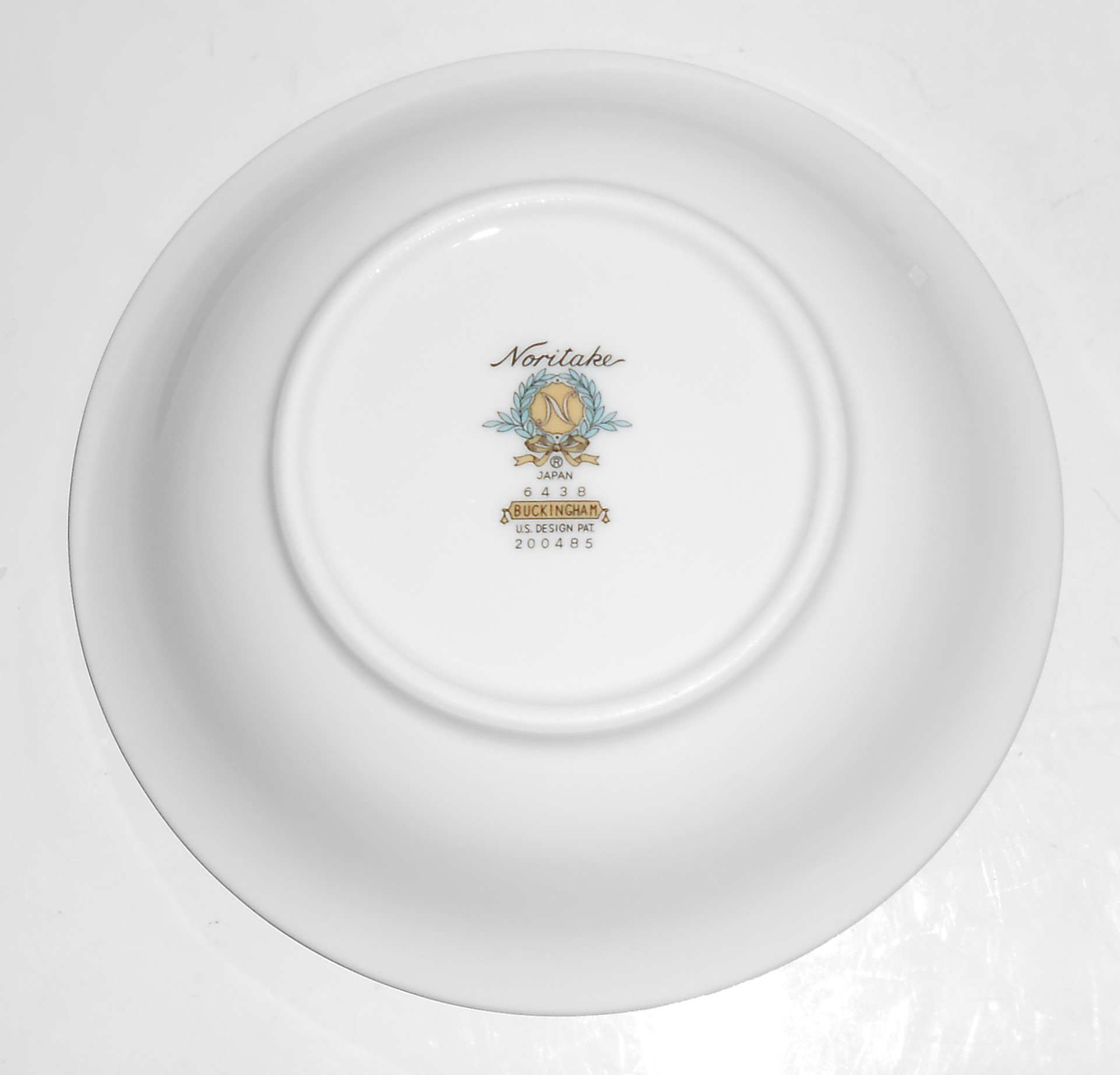 Noritake China Porcelain Buckingham Platinum Band Fruit