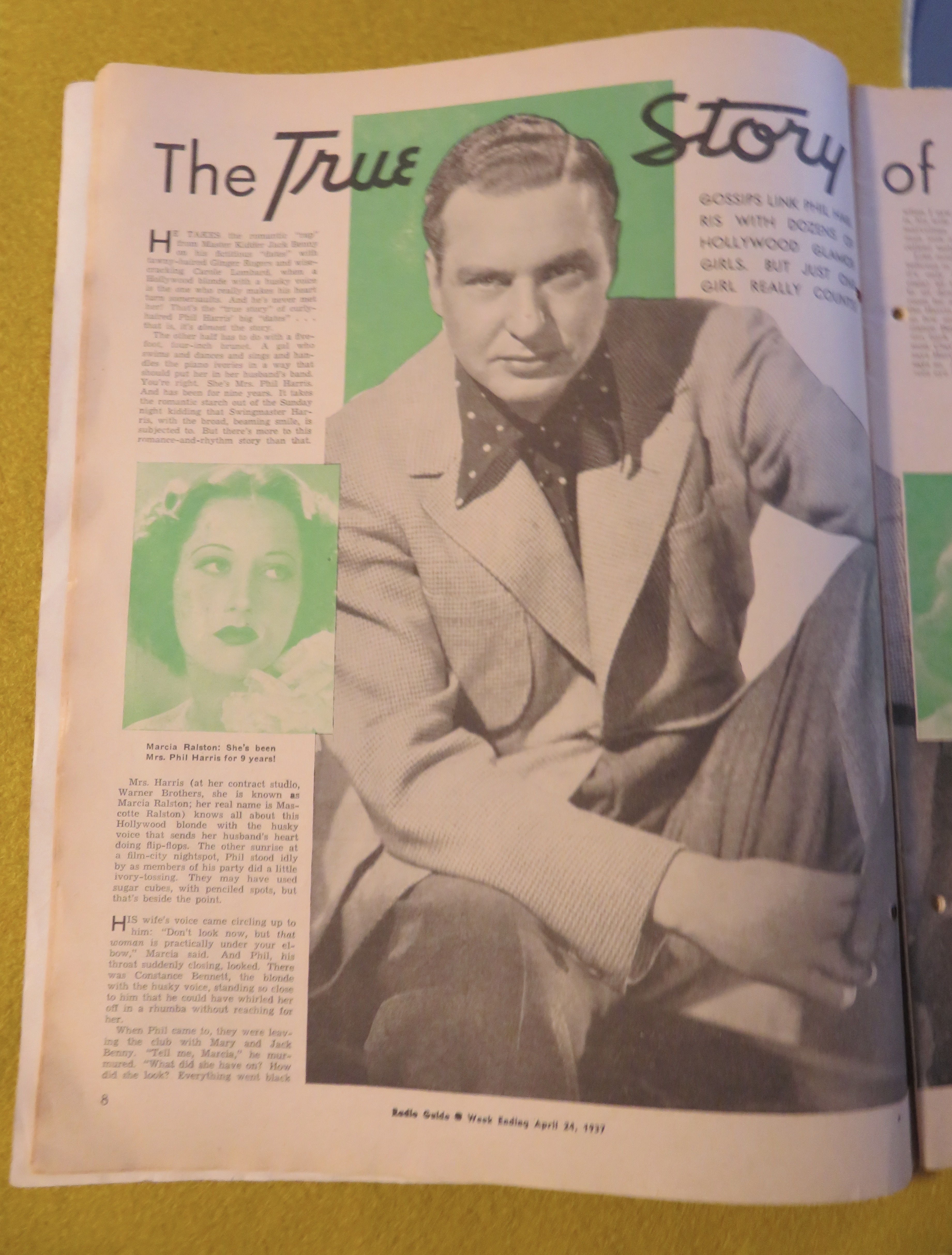 Radio Guide Magazine April 24, 1937 Mountain Magic