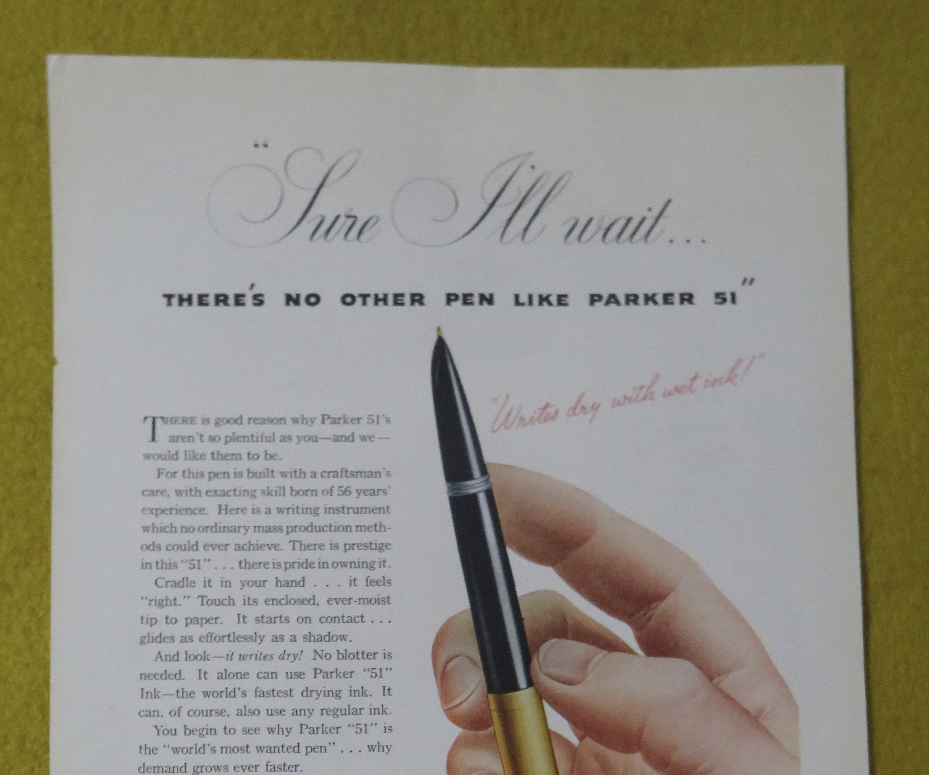 1945 Parker Pens with the Parker 51