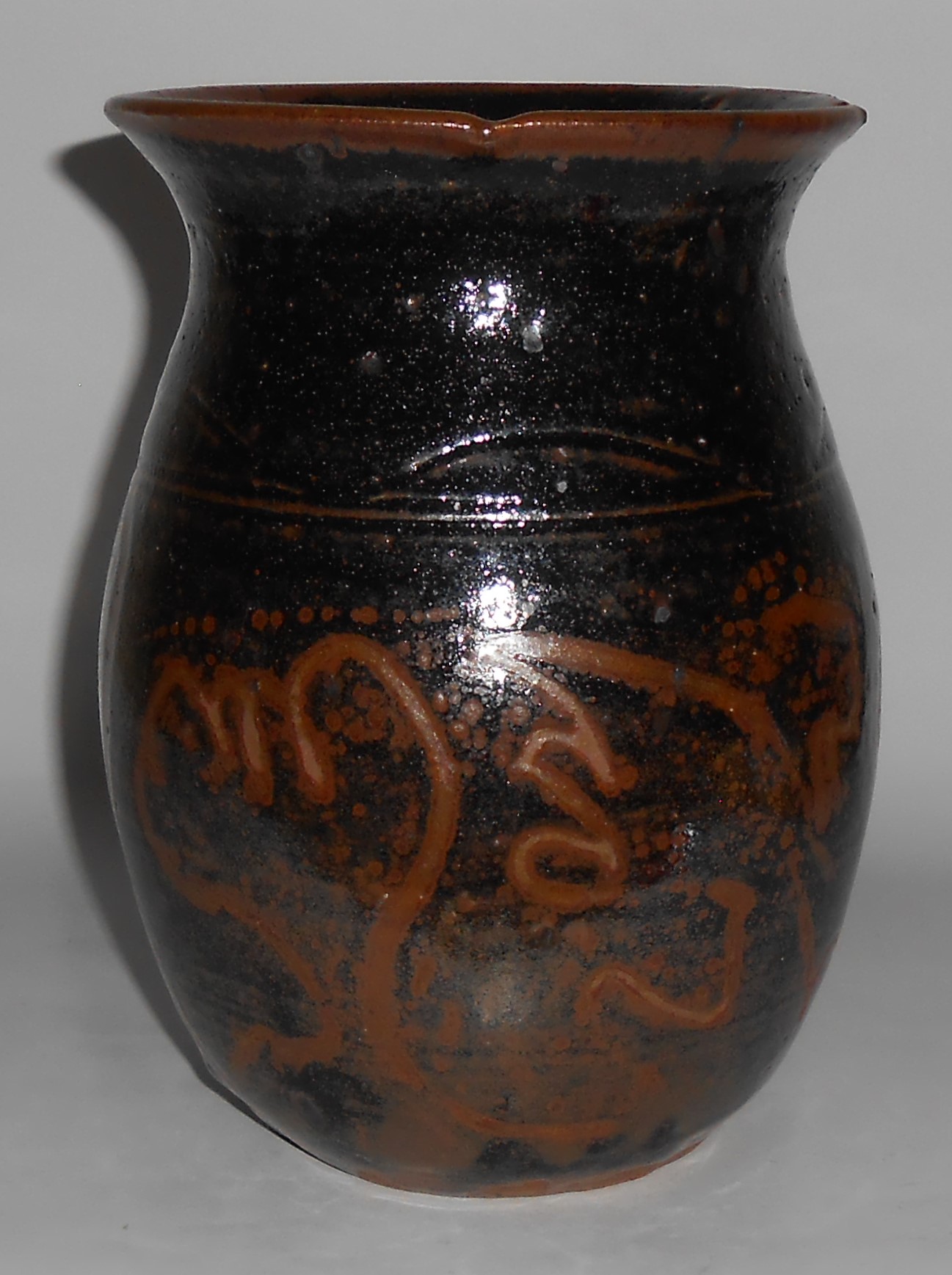Mar Hudson Studio Pottery Northwest Large Decorated V