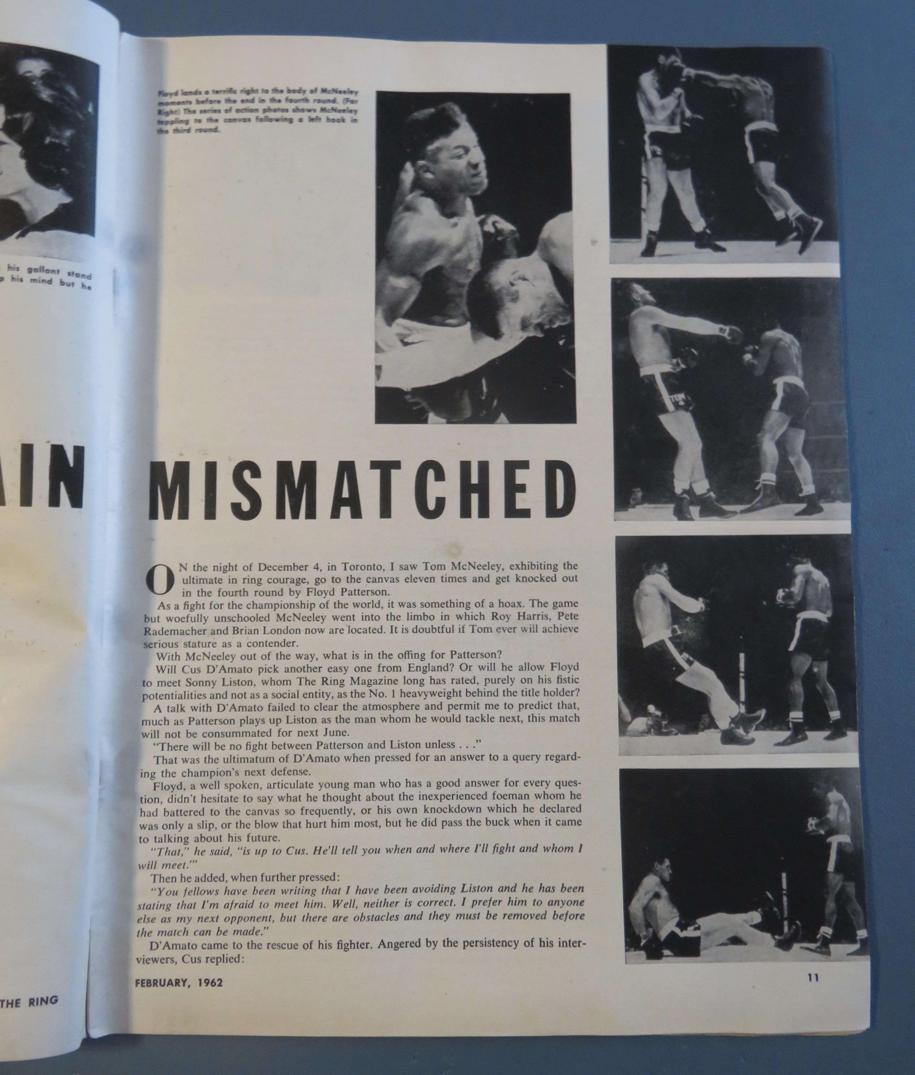 The Ring Magazine February 1962 Sonny Liston
