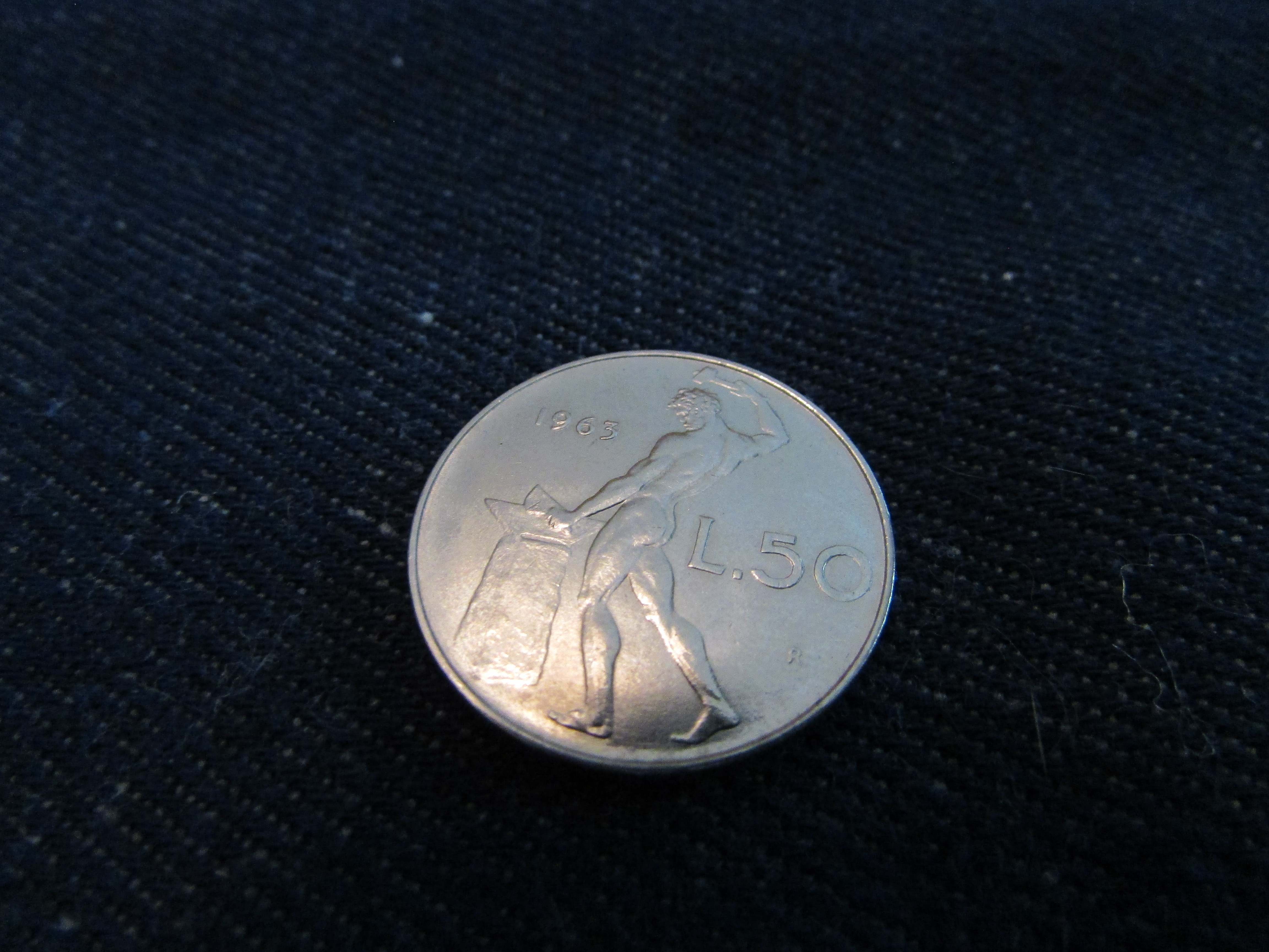 Italian L.50 Coin from 1963