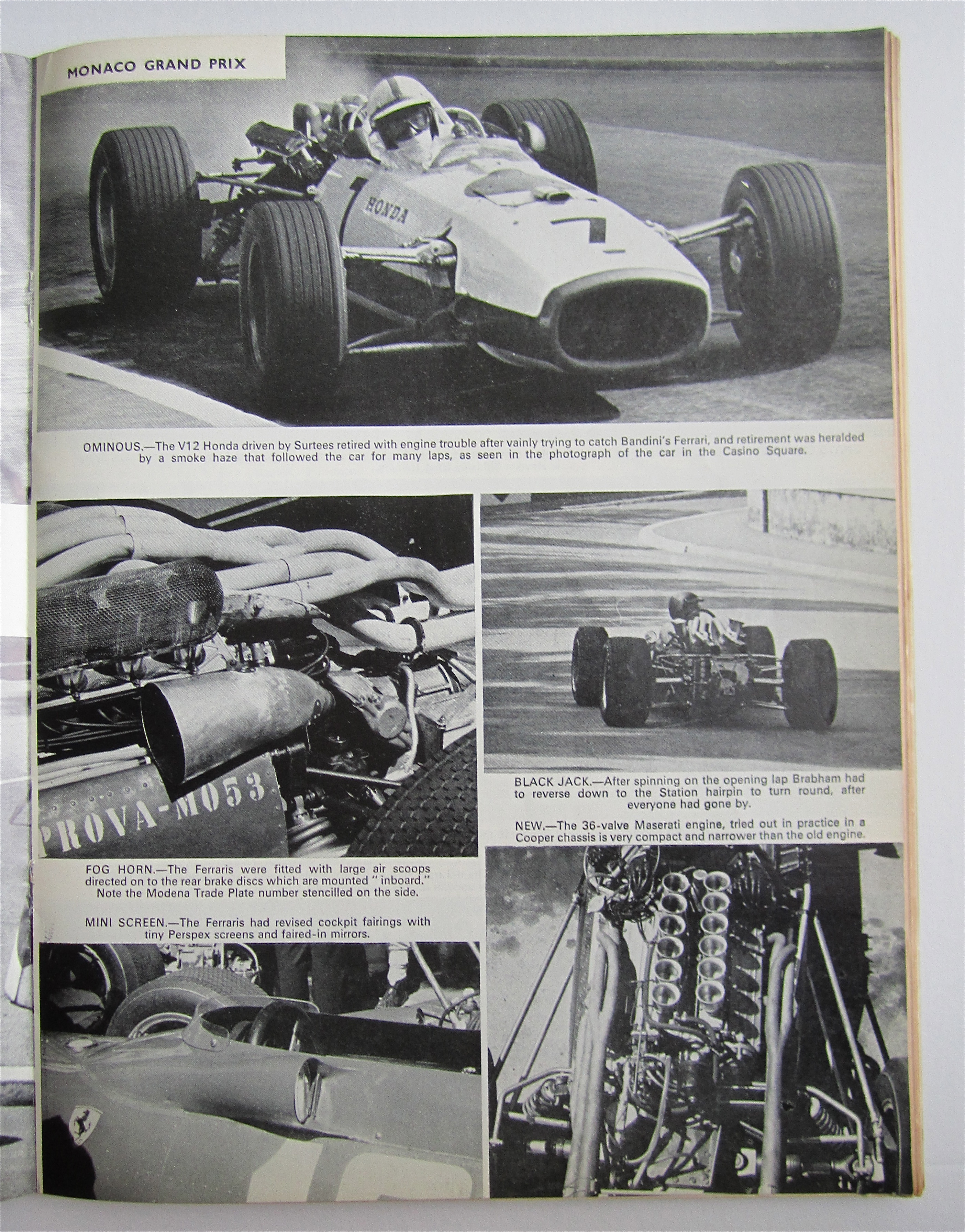 Motor Sport Magazine June 1967 Maserati v Aston Martin