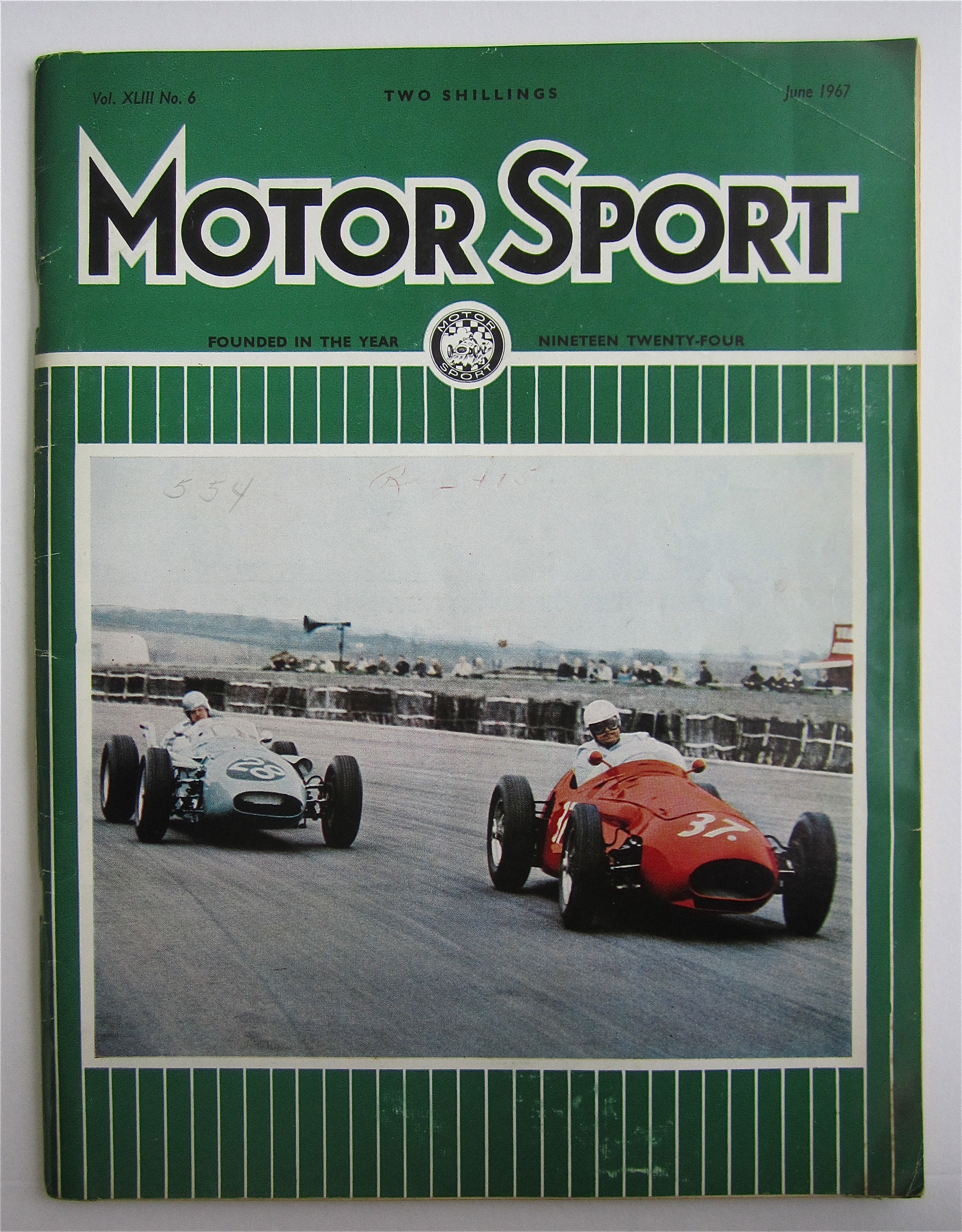 Motor Sport Magazine June 1967 Maserati v Aston Martin