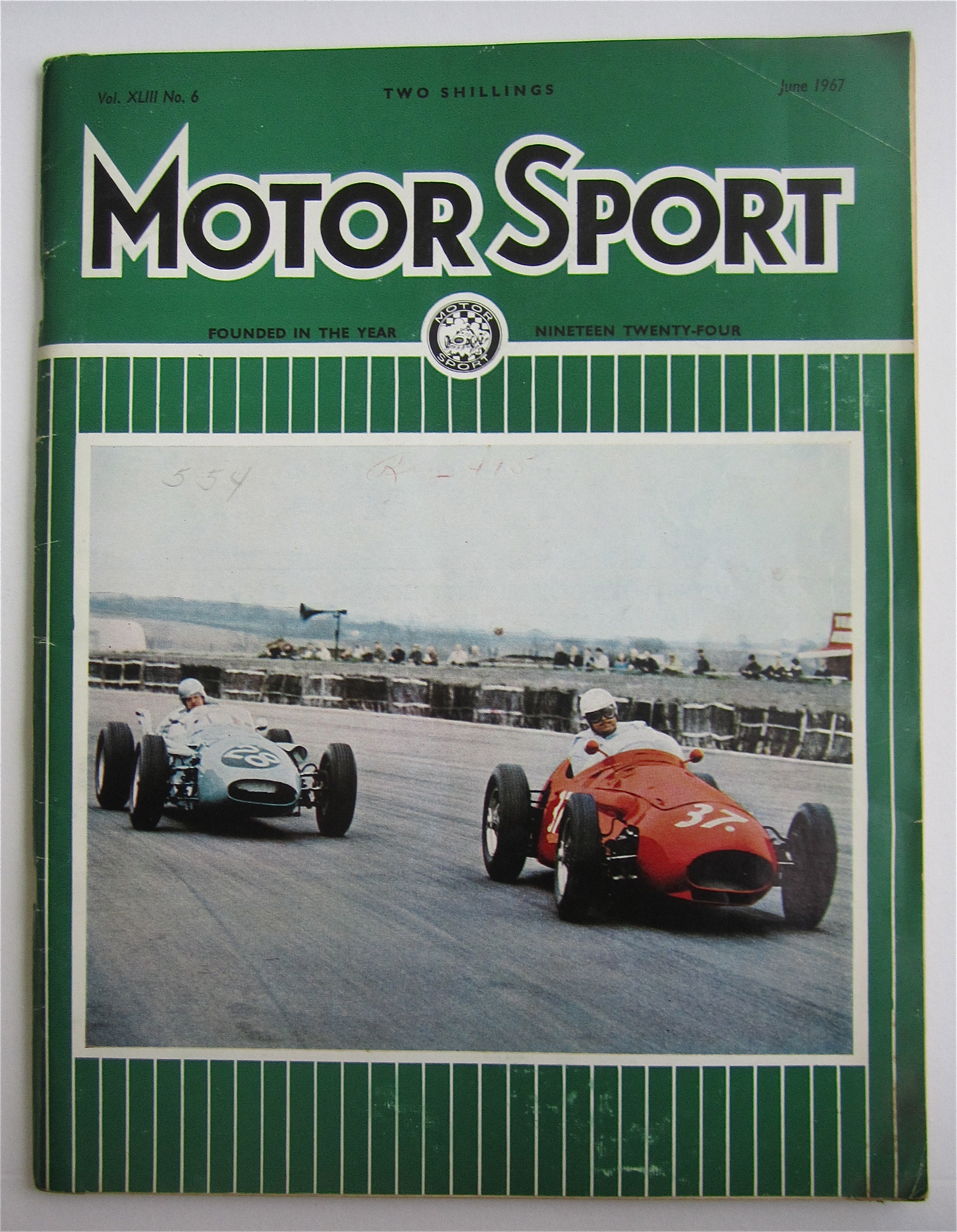 Motor Sport Magazine June 1967 Maserati v Aston Martin