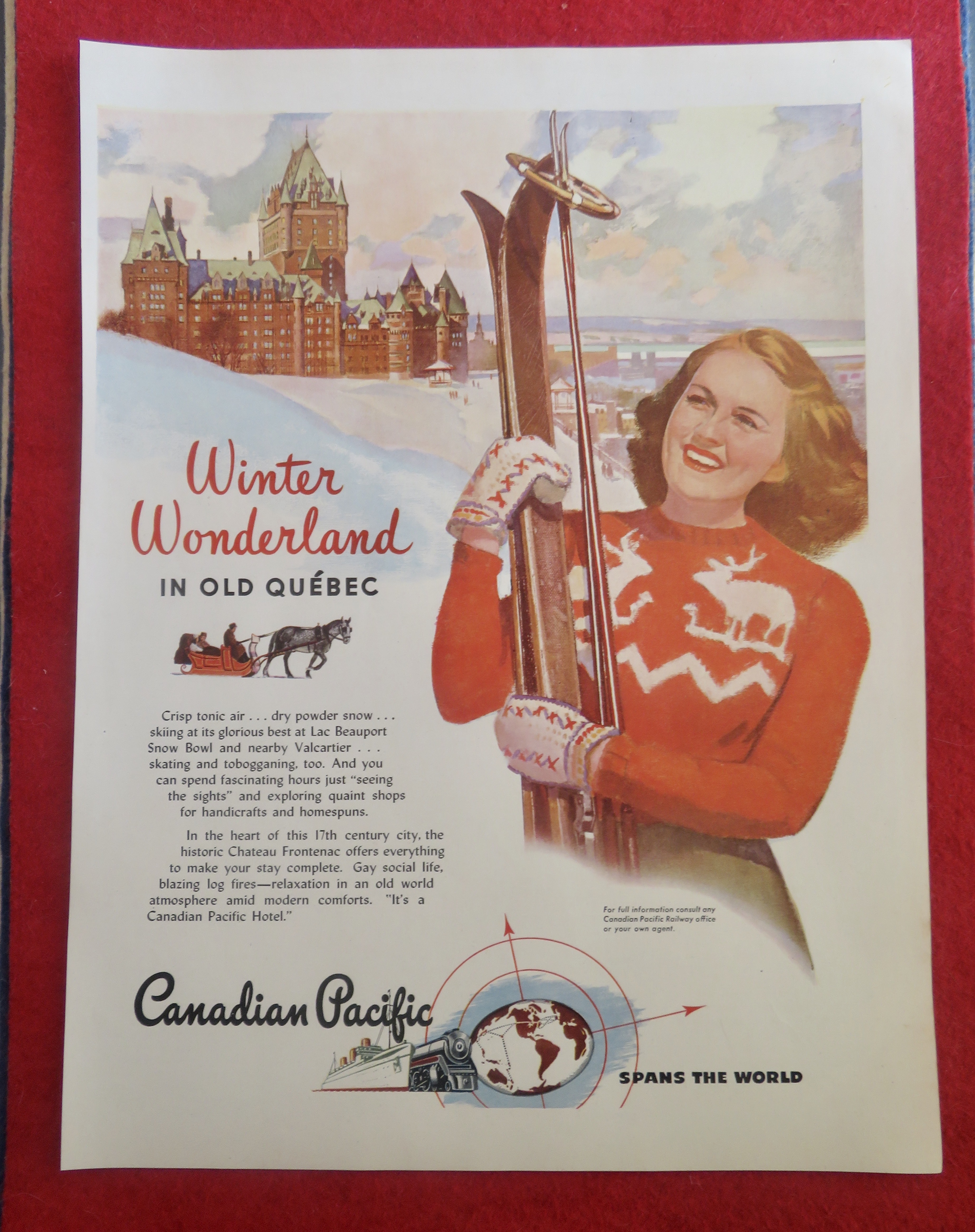 1950's Canadian Pacific with Old Quebec