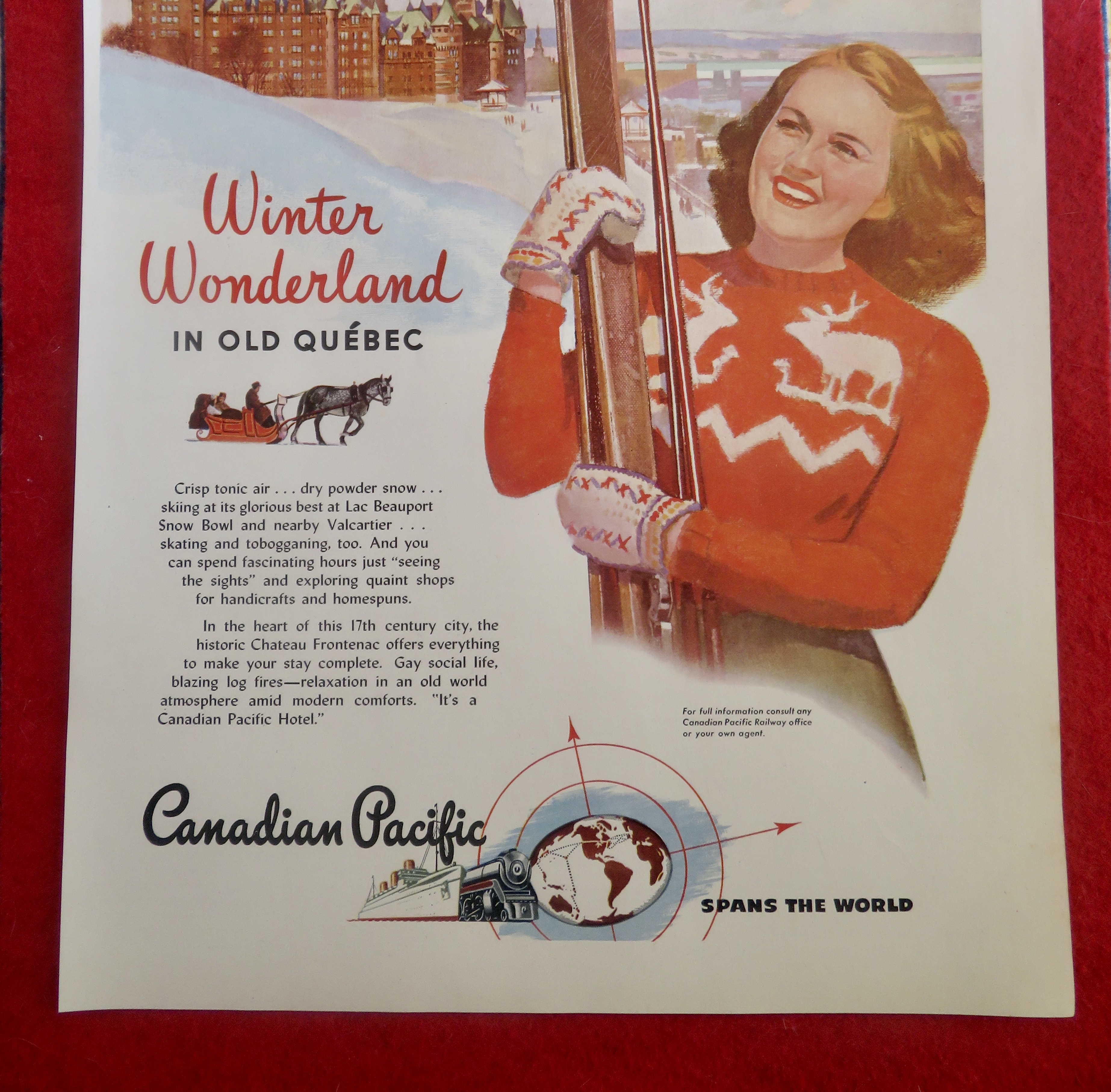 1950's Canadian Pacific with Old Quebec
