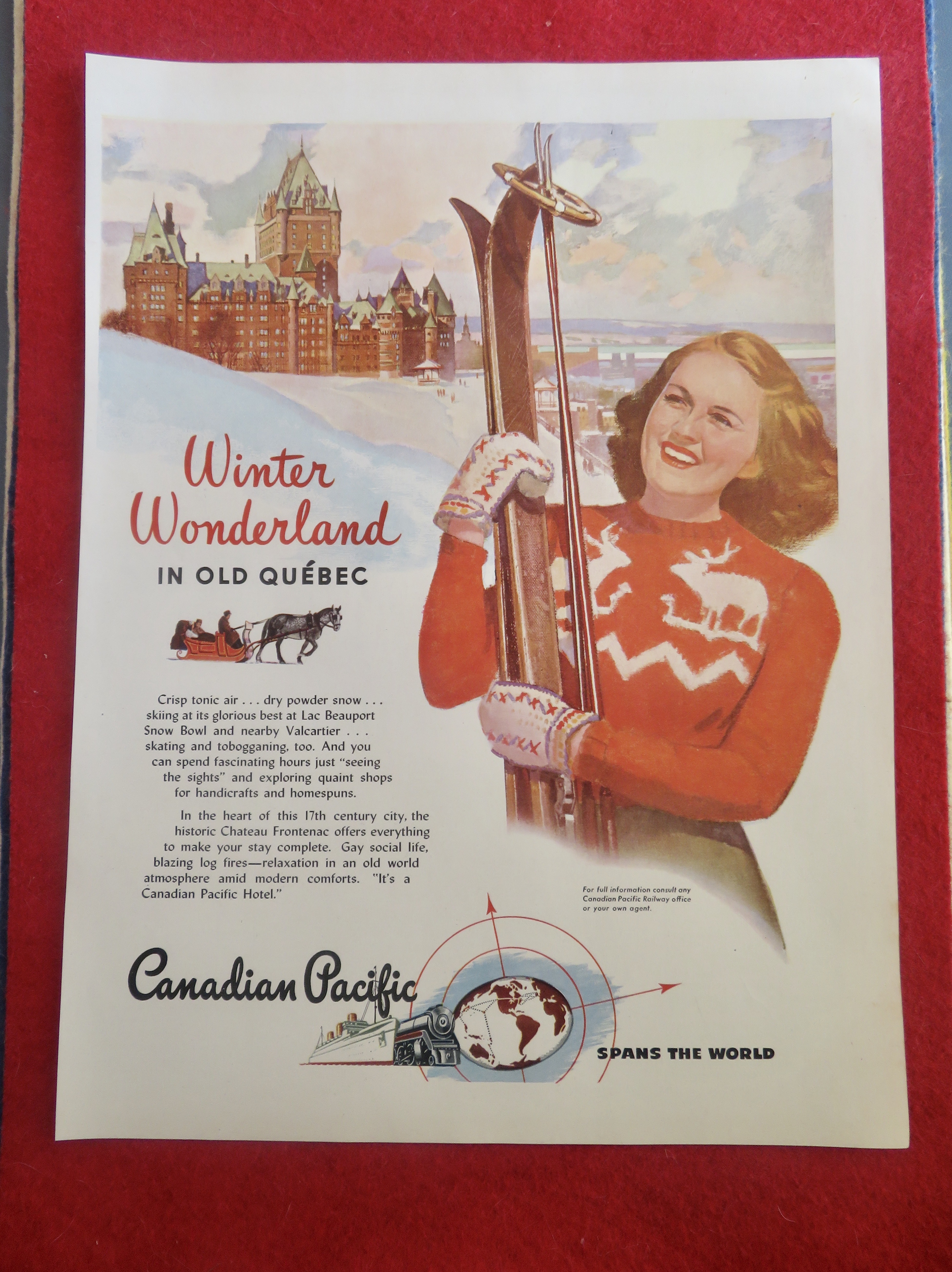 1950's Canadian Pacific with Old Quebec