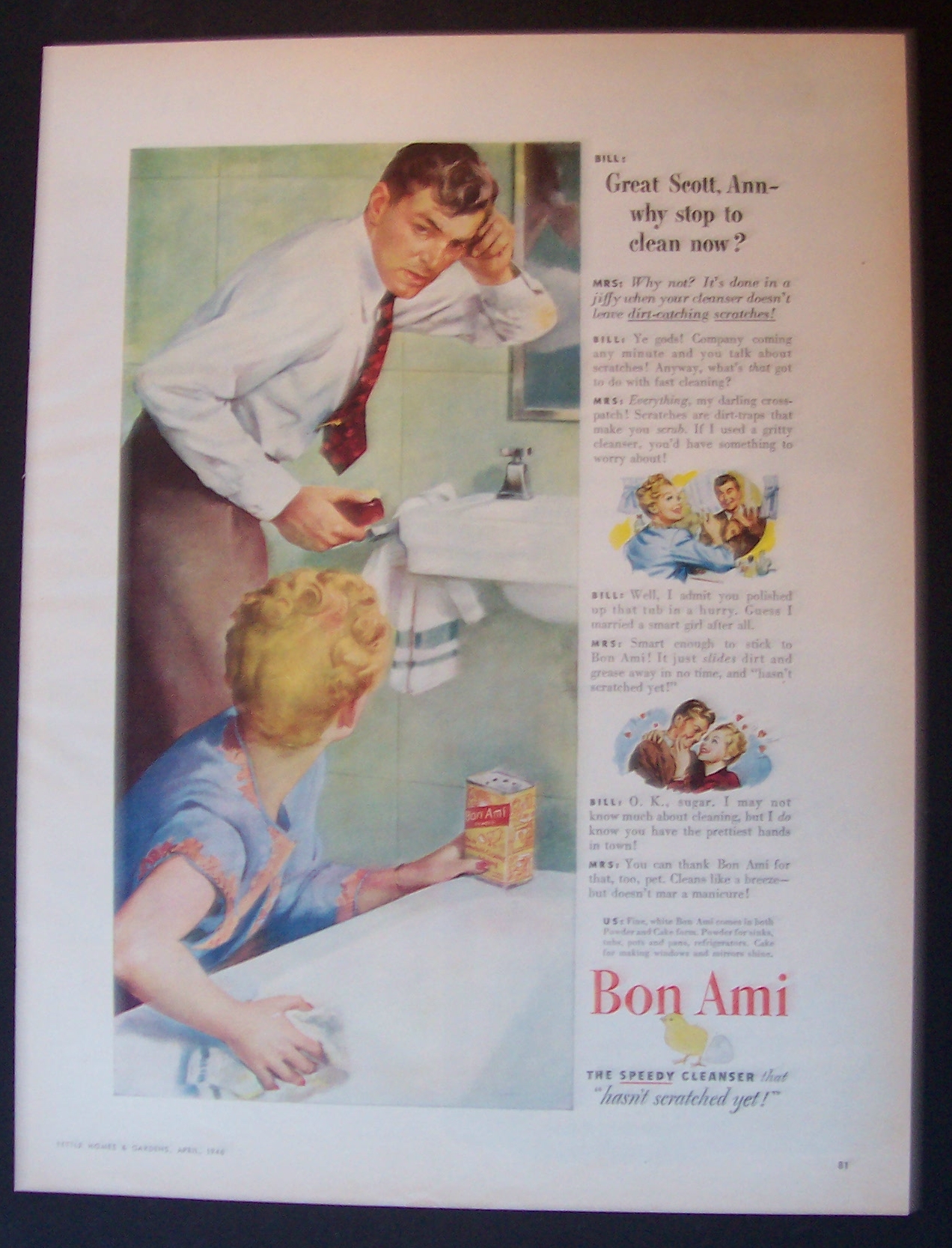 1946 Bon Ami Cleanser