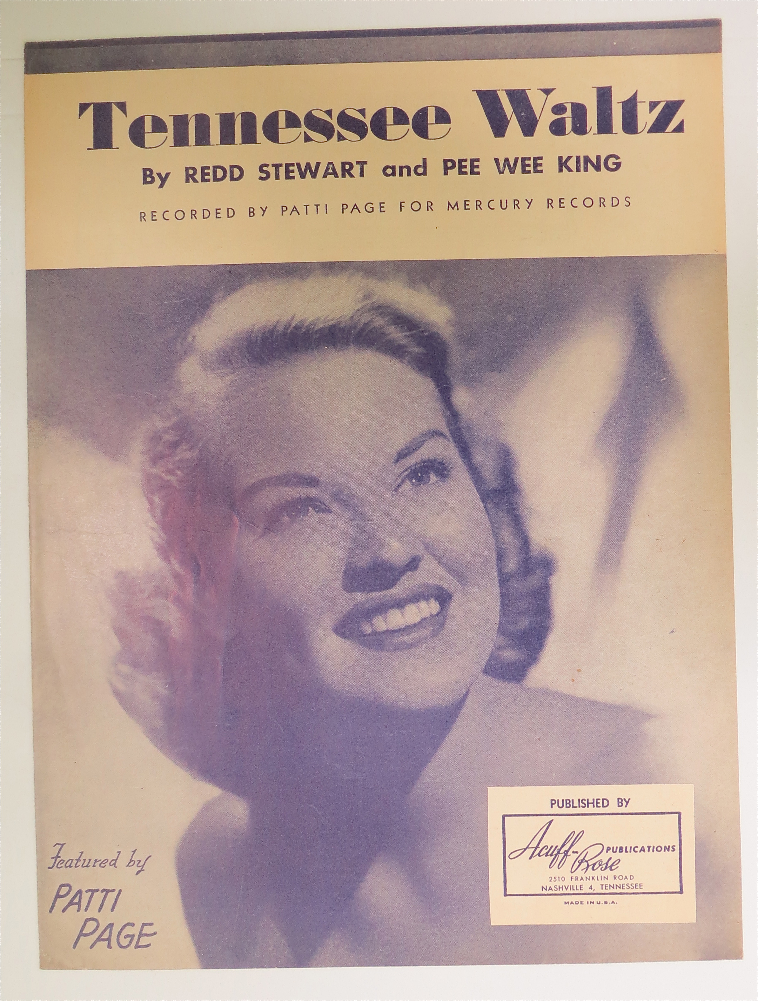 1948 Tennessee Waltz with Patti Page