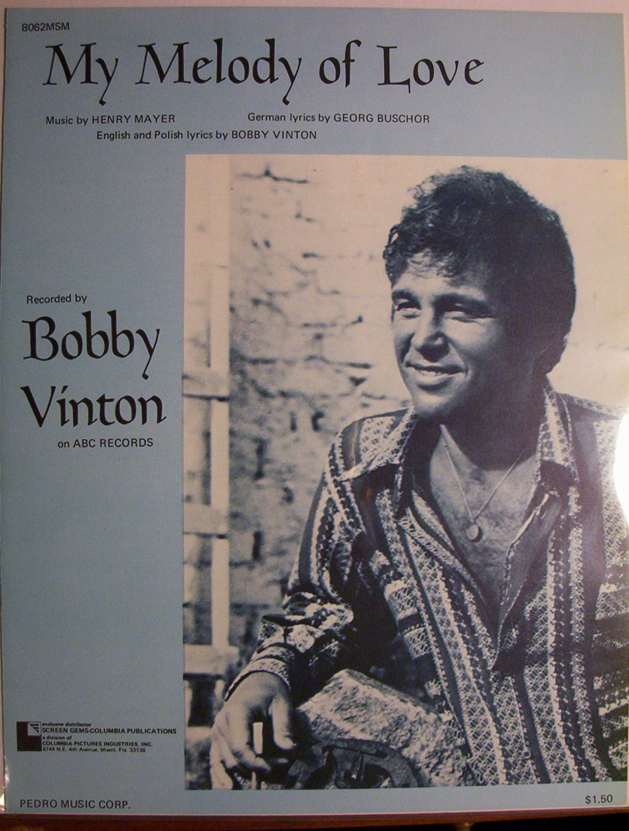 Sheet Music For 1974 My Melody Of Love