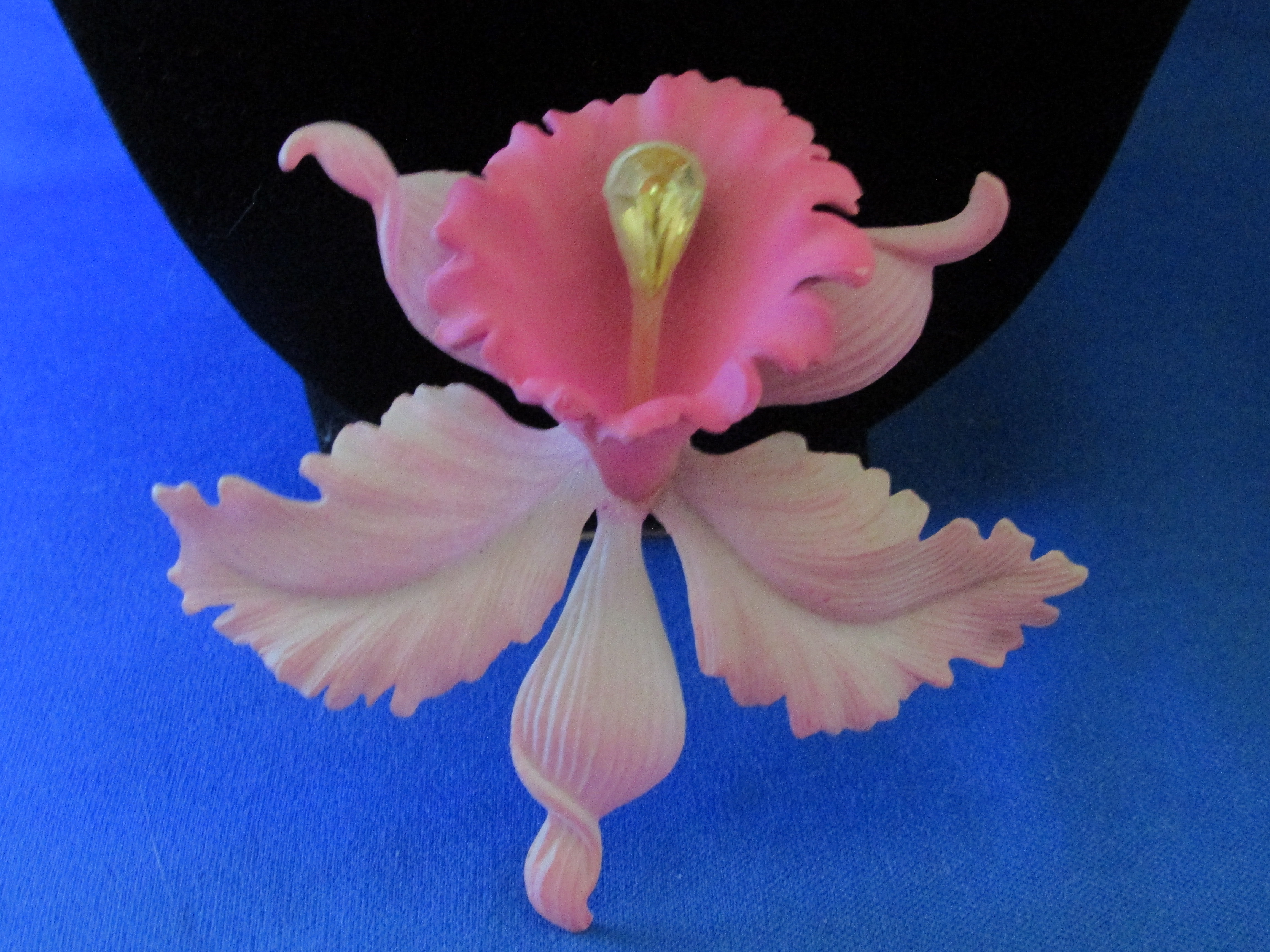 Plastic Iris Brooch