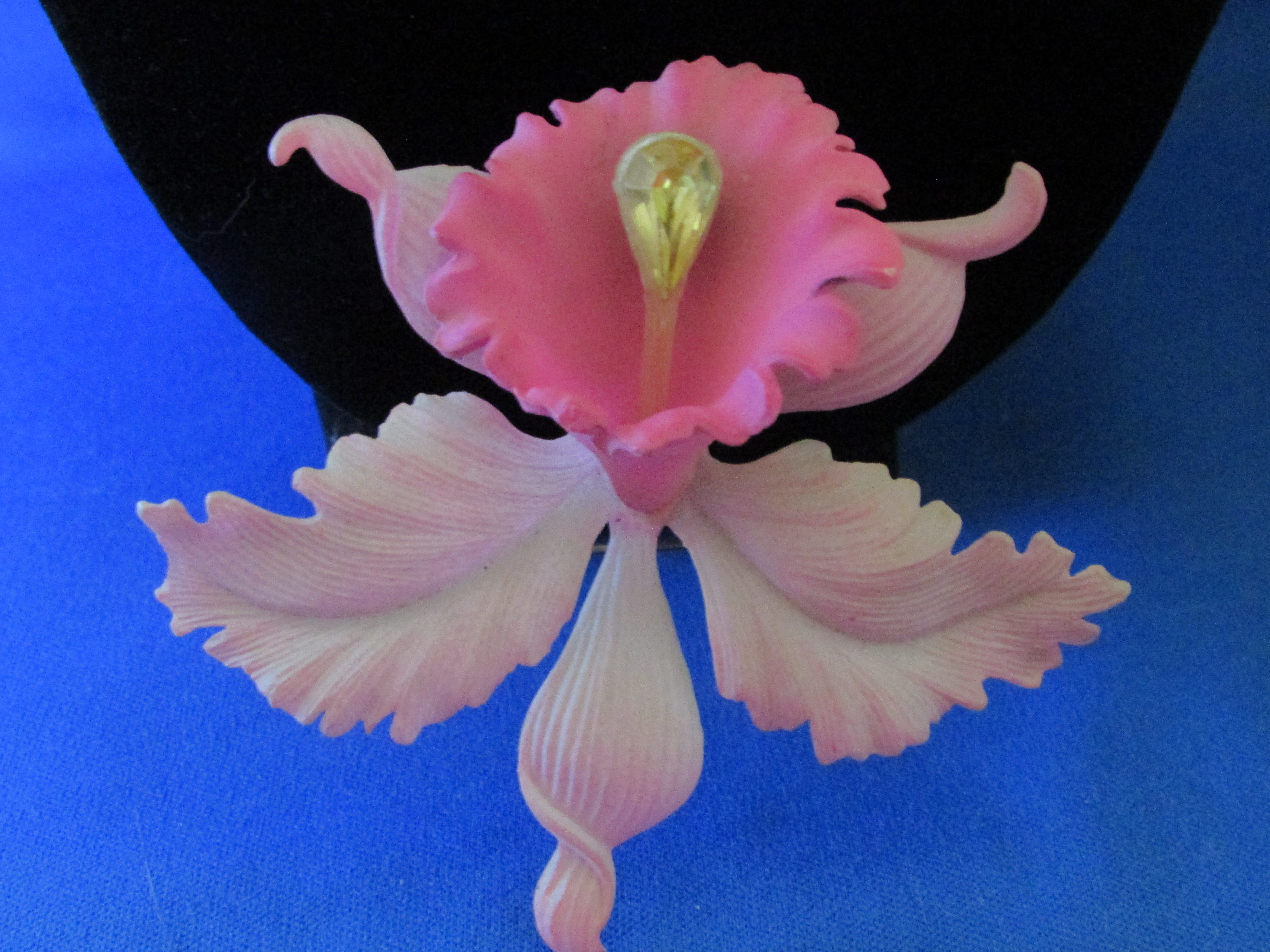 Plastic Iris Brooch