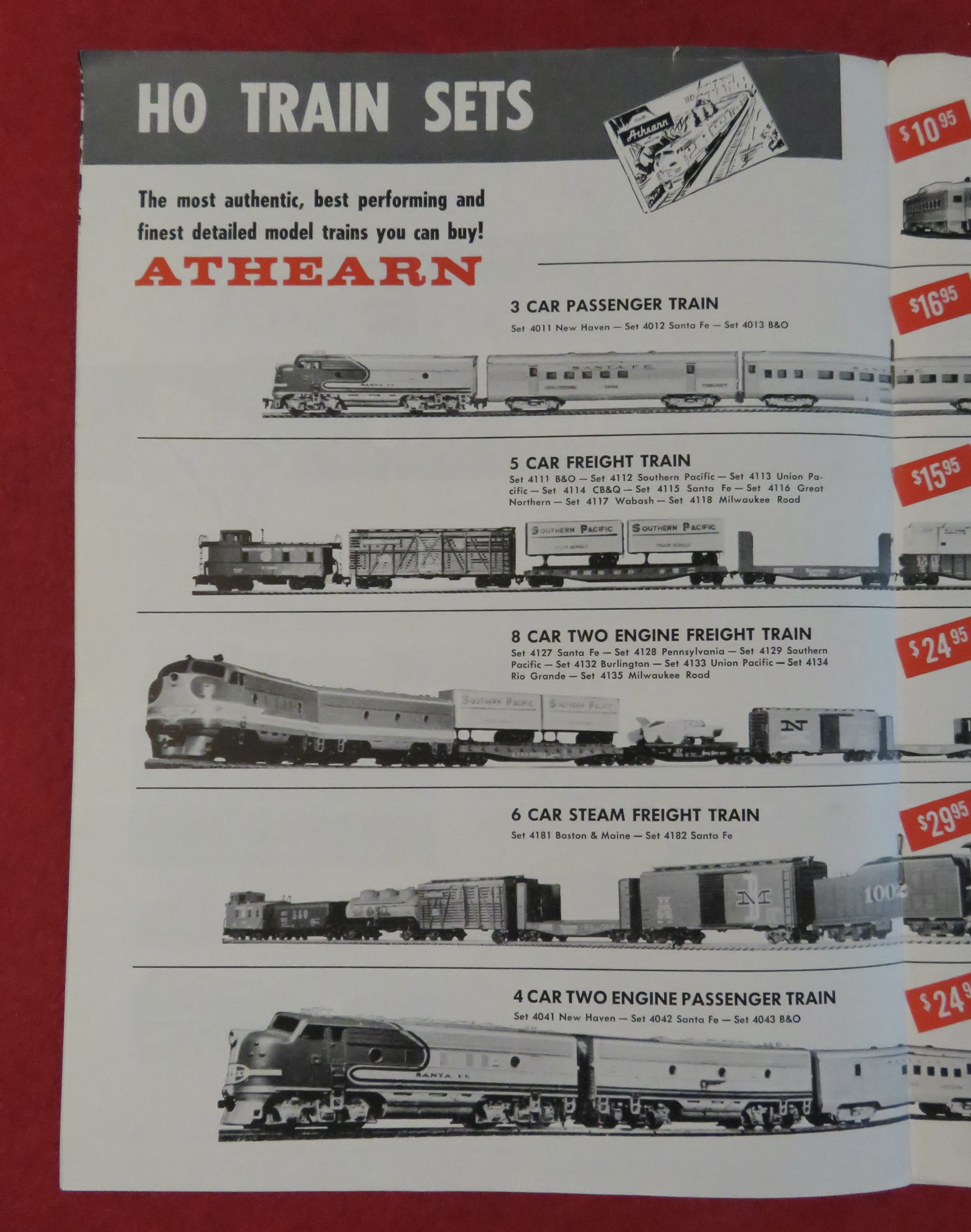 Athearn Model Railroad Train Catalog 1959 - 1960