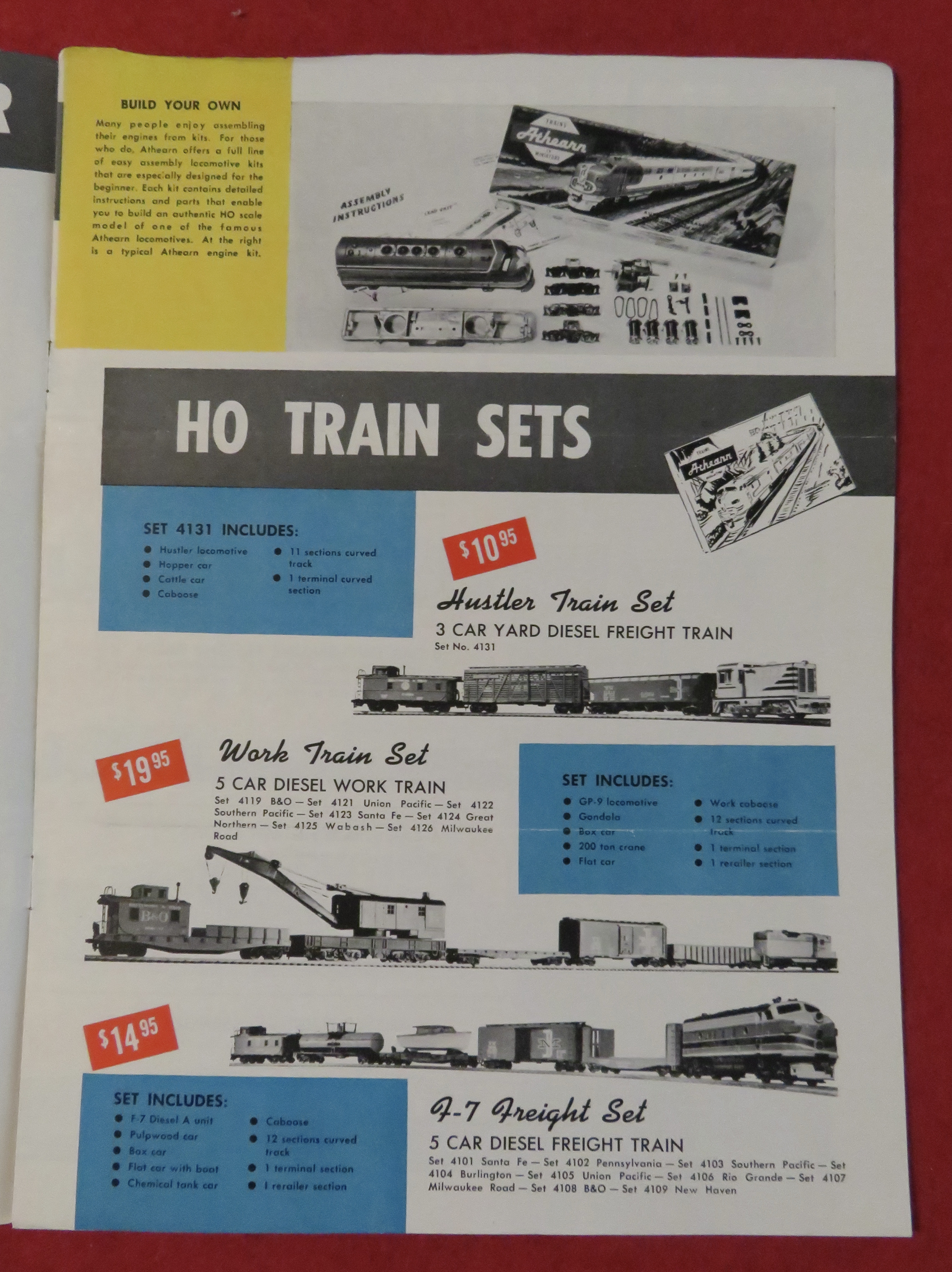 Athearn Model Railroad Train Catalog 1959 - 1960