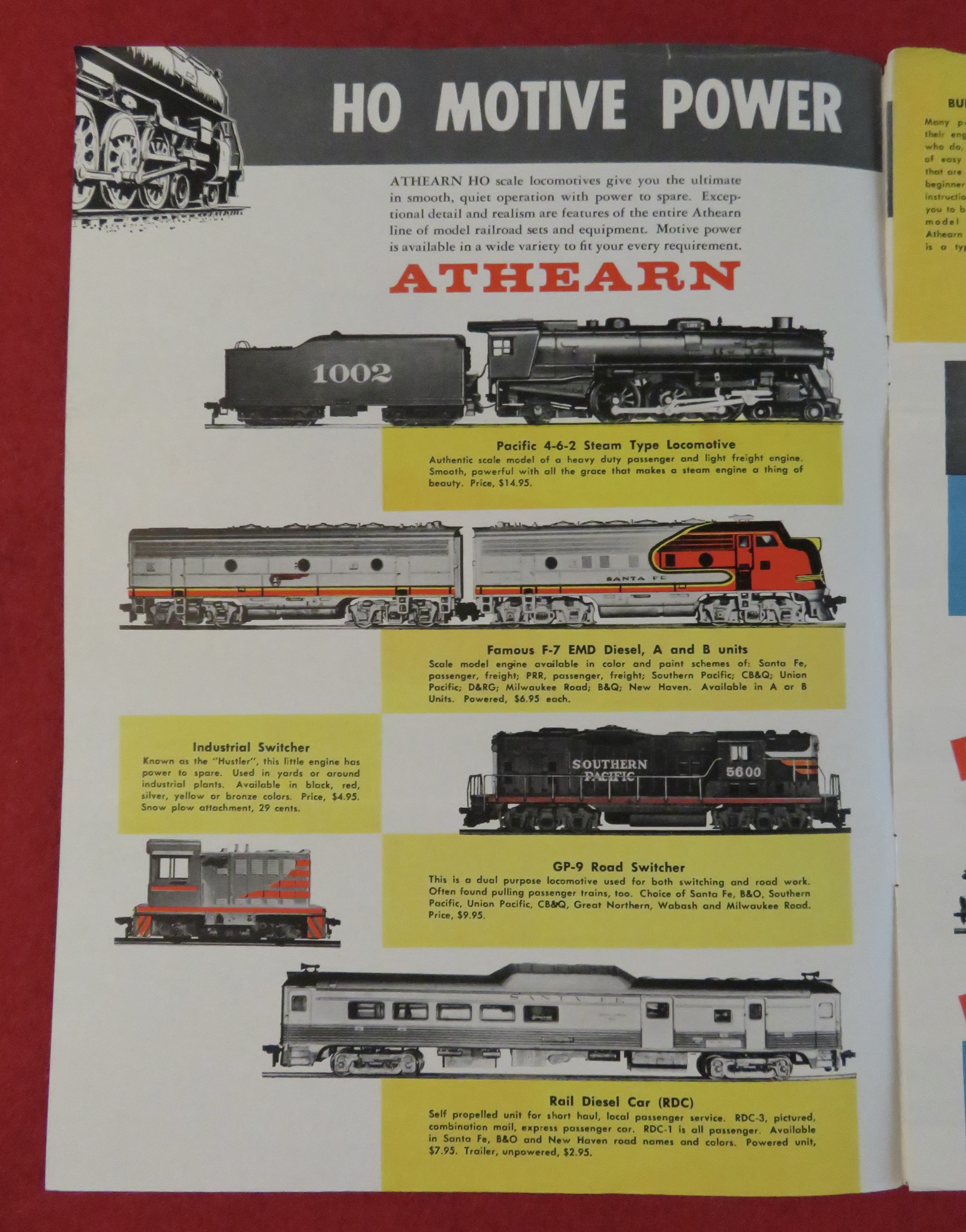 Athearn Model Railroad Train Catalog 1959 - 1960
