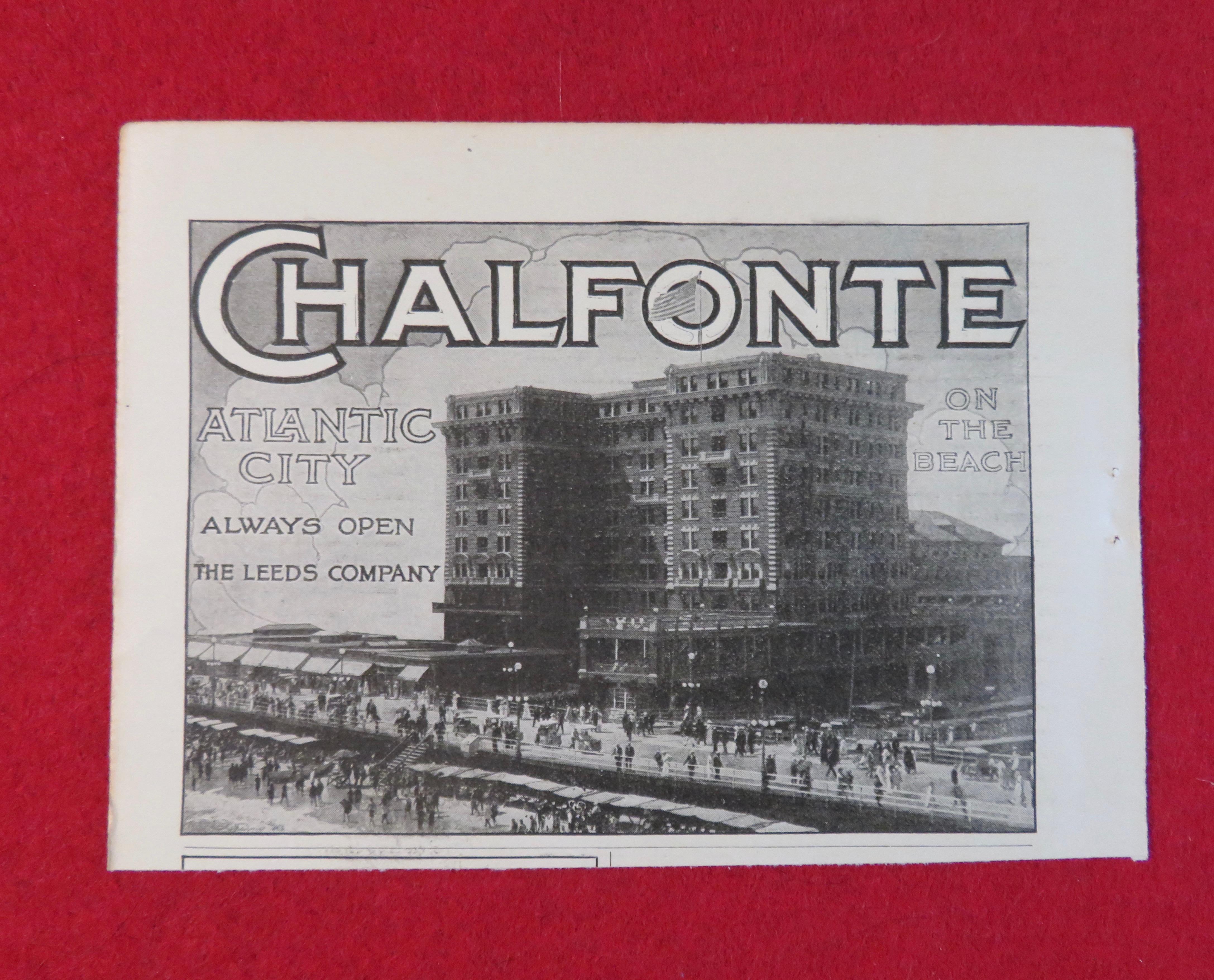 1917 Chalfonte with Atlantic City On The Beach