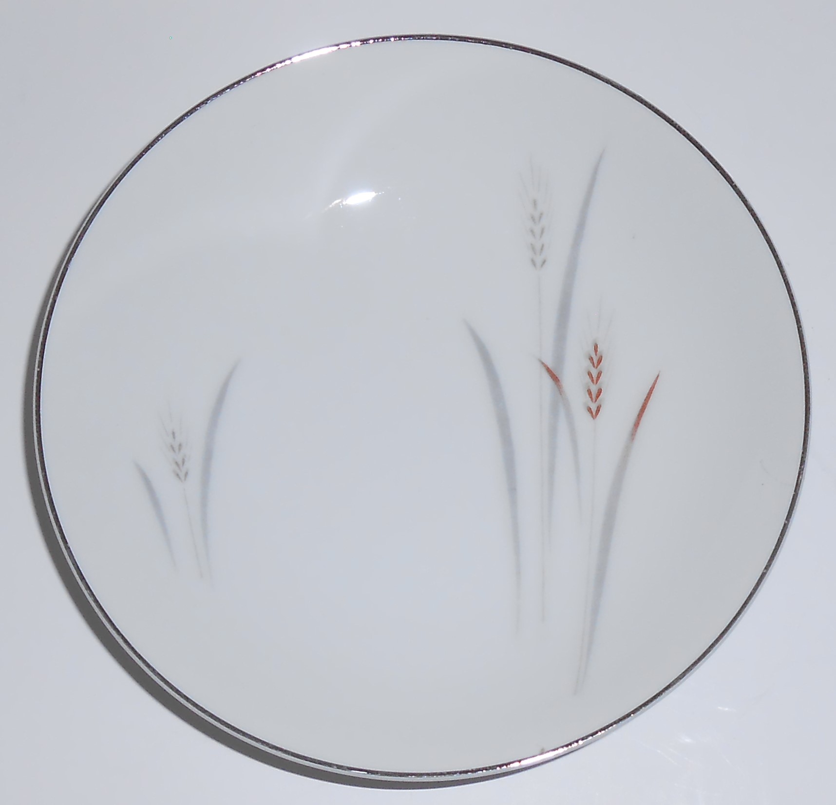 Fine China of Japan Platinum Wheat Fruit Bowl