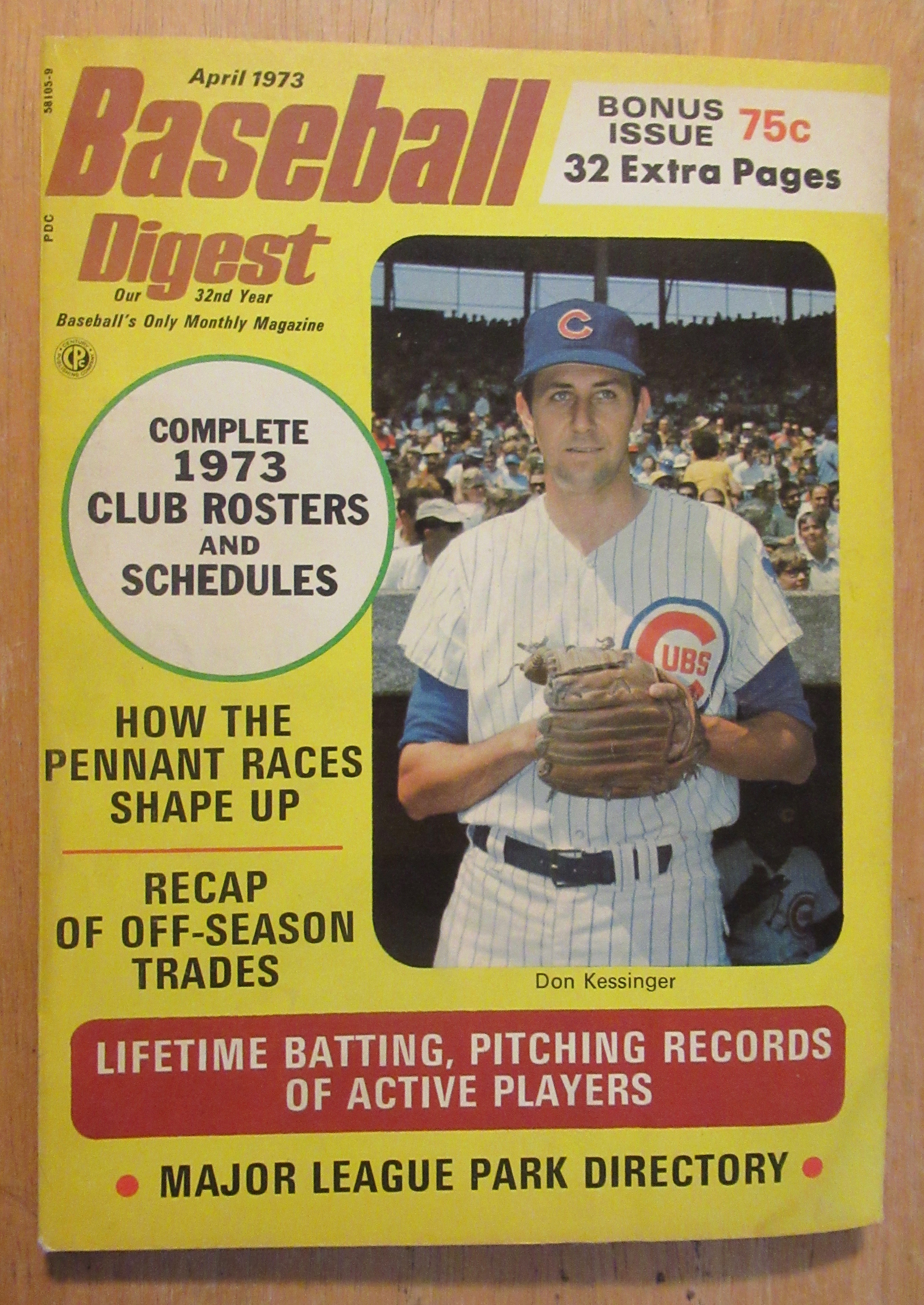 Baseball Digest April 1973 Don Kessinger