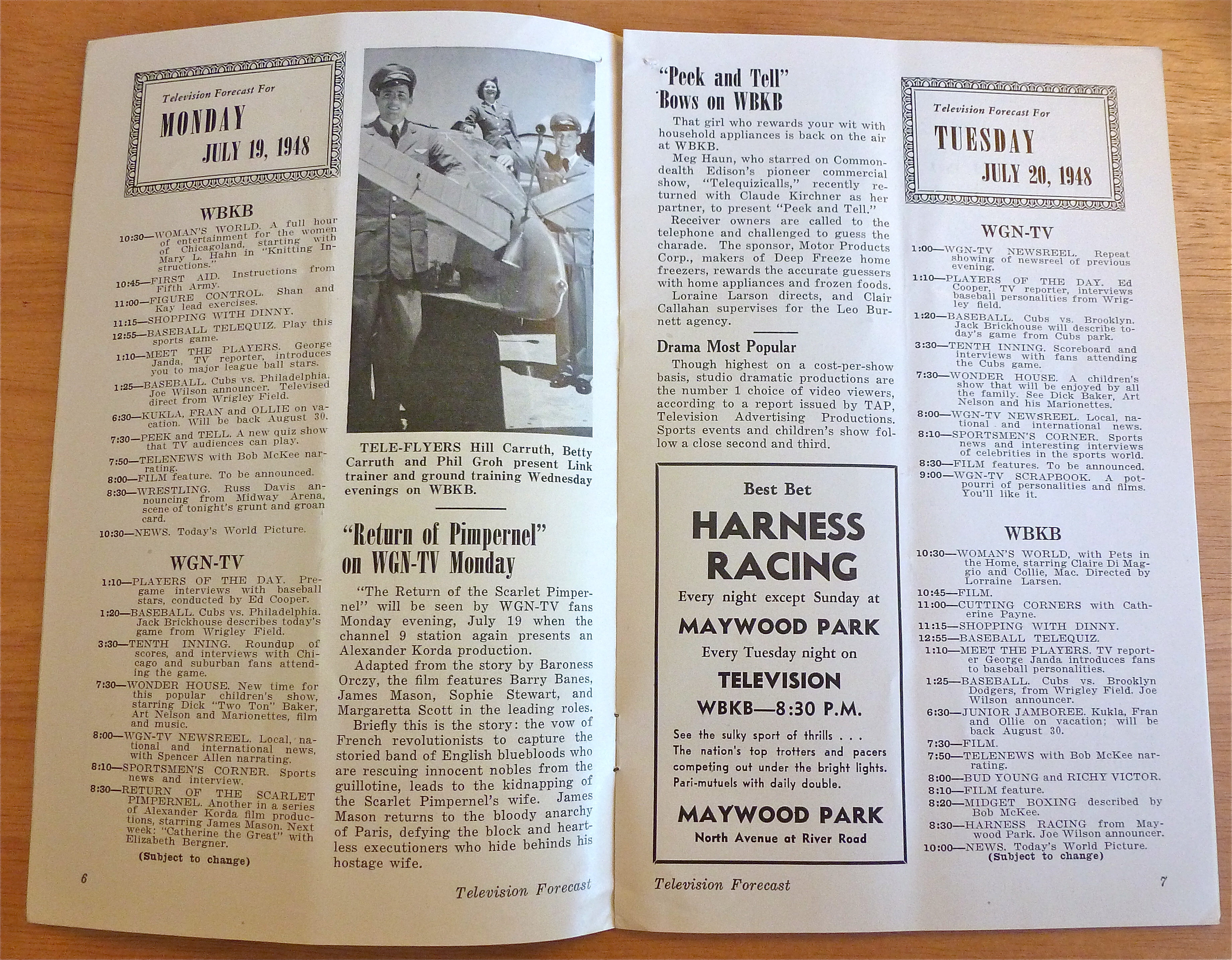 1948 Chicago Television Forecast Vol.1-#11 Midget Races
