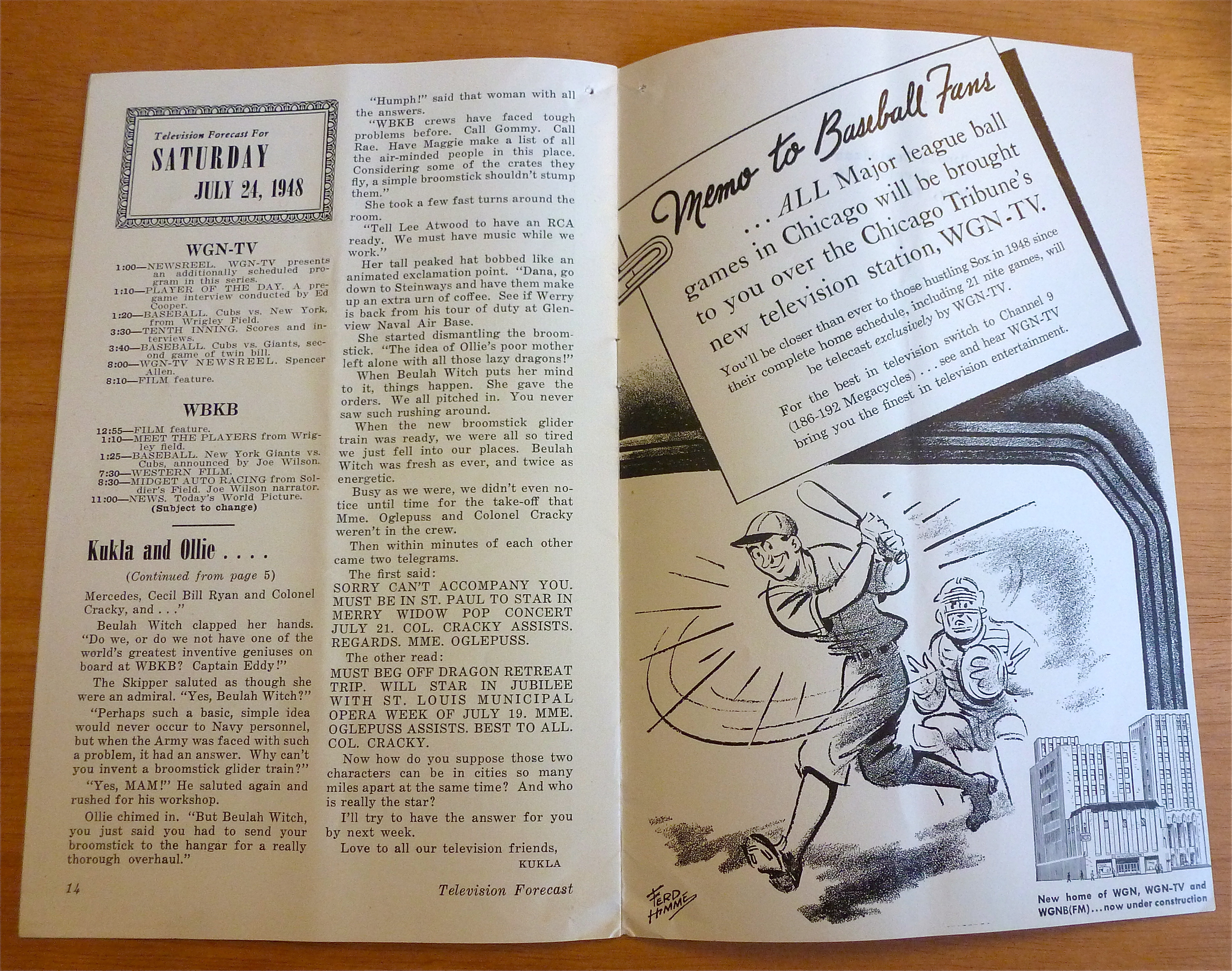 1948 Chicago Television Forecast Vol.1-#11 Midget Races