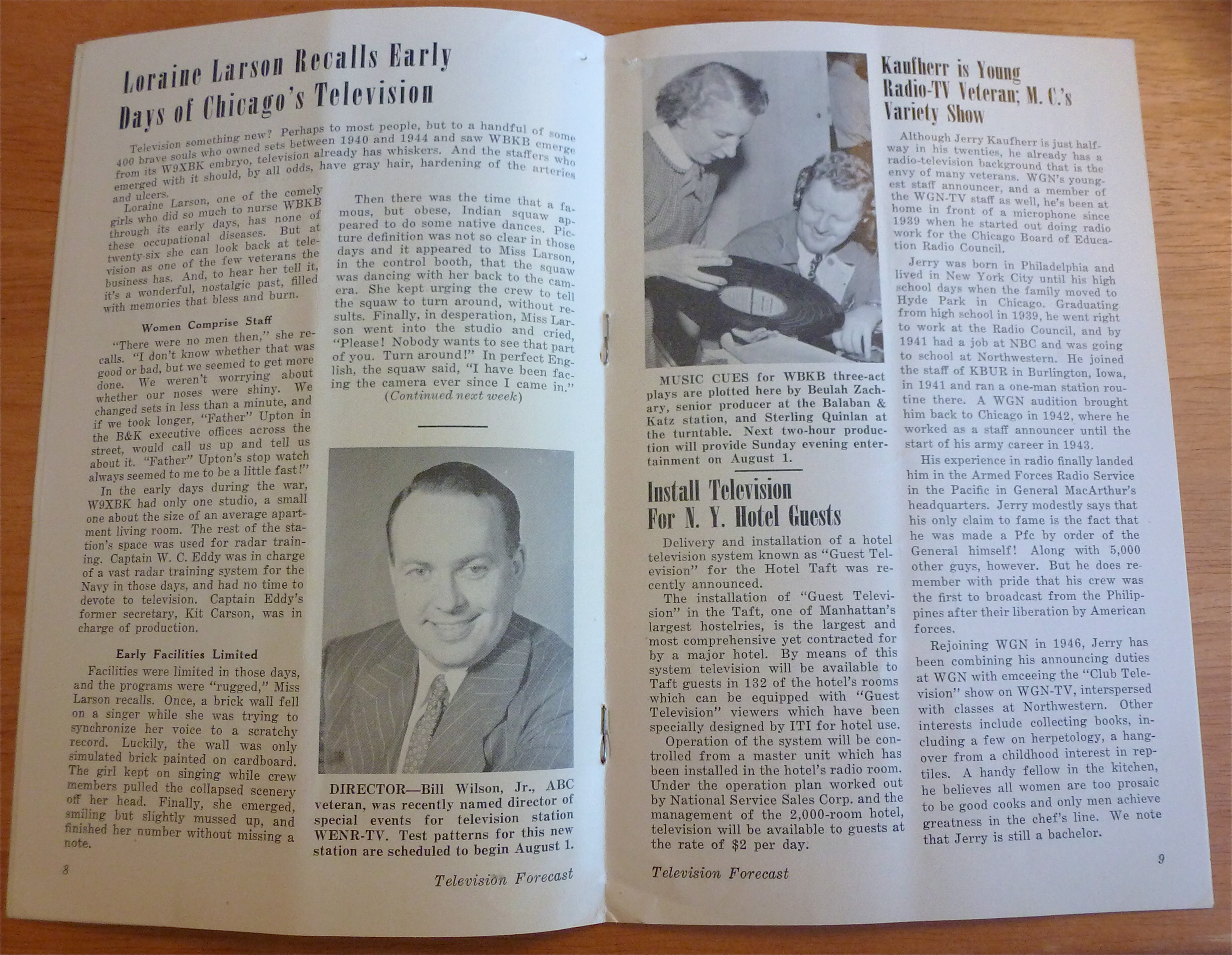 1948 Chicago Television Forecast Vol.1-#11 Midget Races
