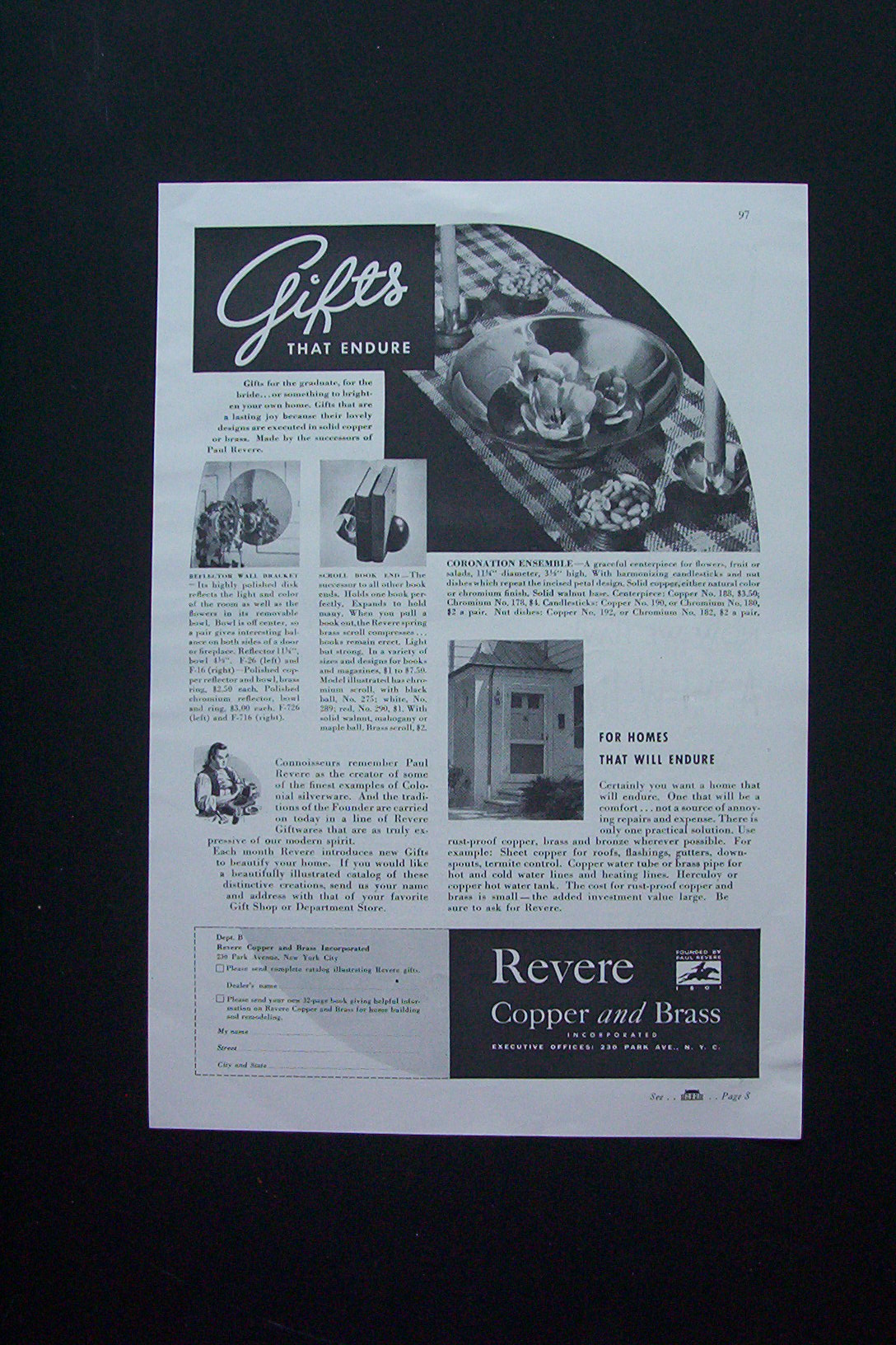 1937 Revere Copper And Brass with Gifts That Endure