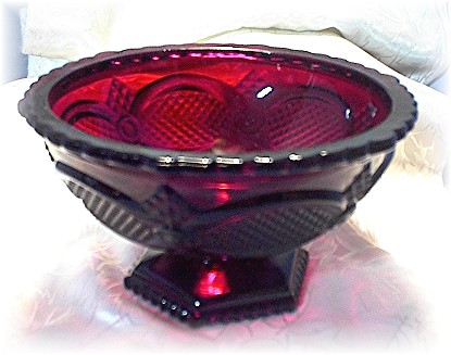 Deep Red AVON Cape Cod Candy Dish