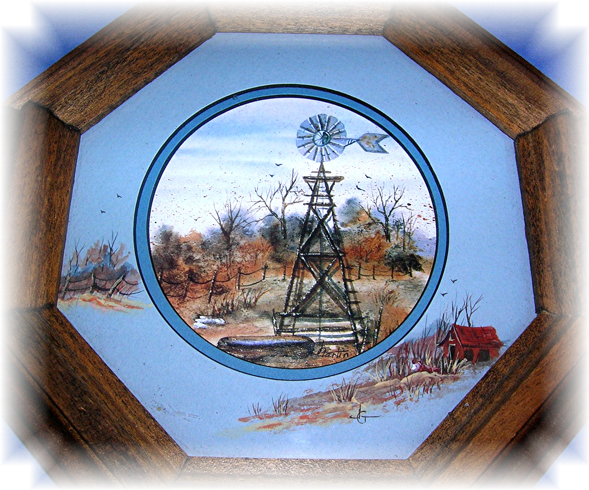 Art Print Framed & Signed Windmill Joannah Gartin