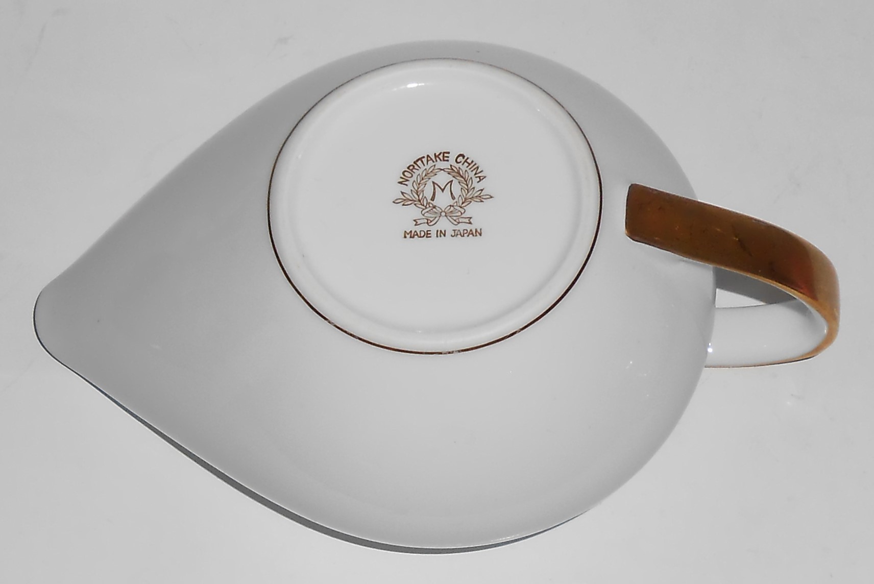 Noritake Porcelain China Gold Bands Creamer