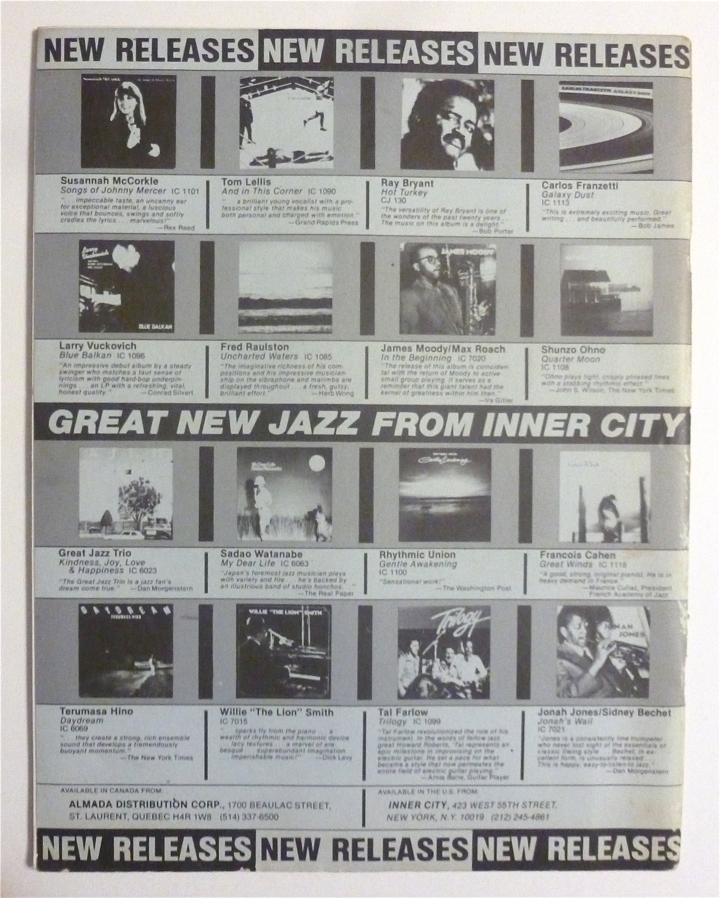 Coda Magazine 1981 McCoy Tyner