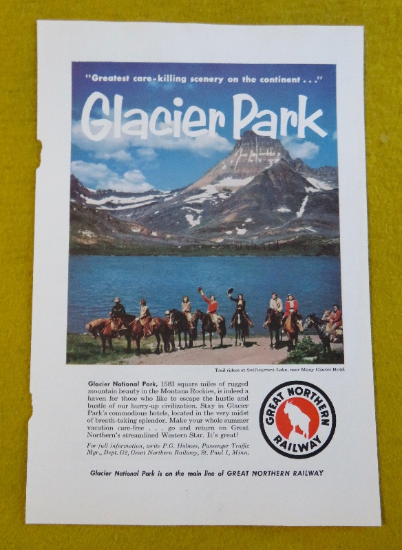 1956 Great Northern Railway with Glacier Park