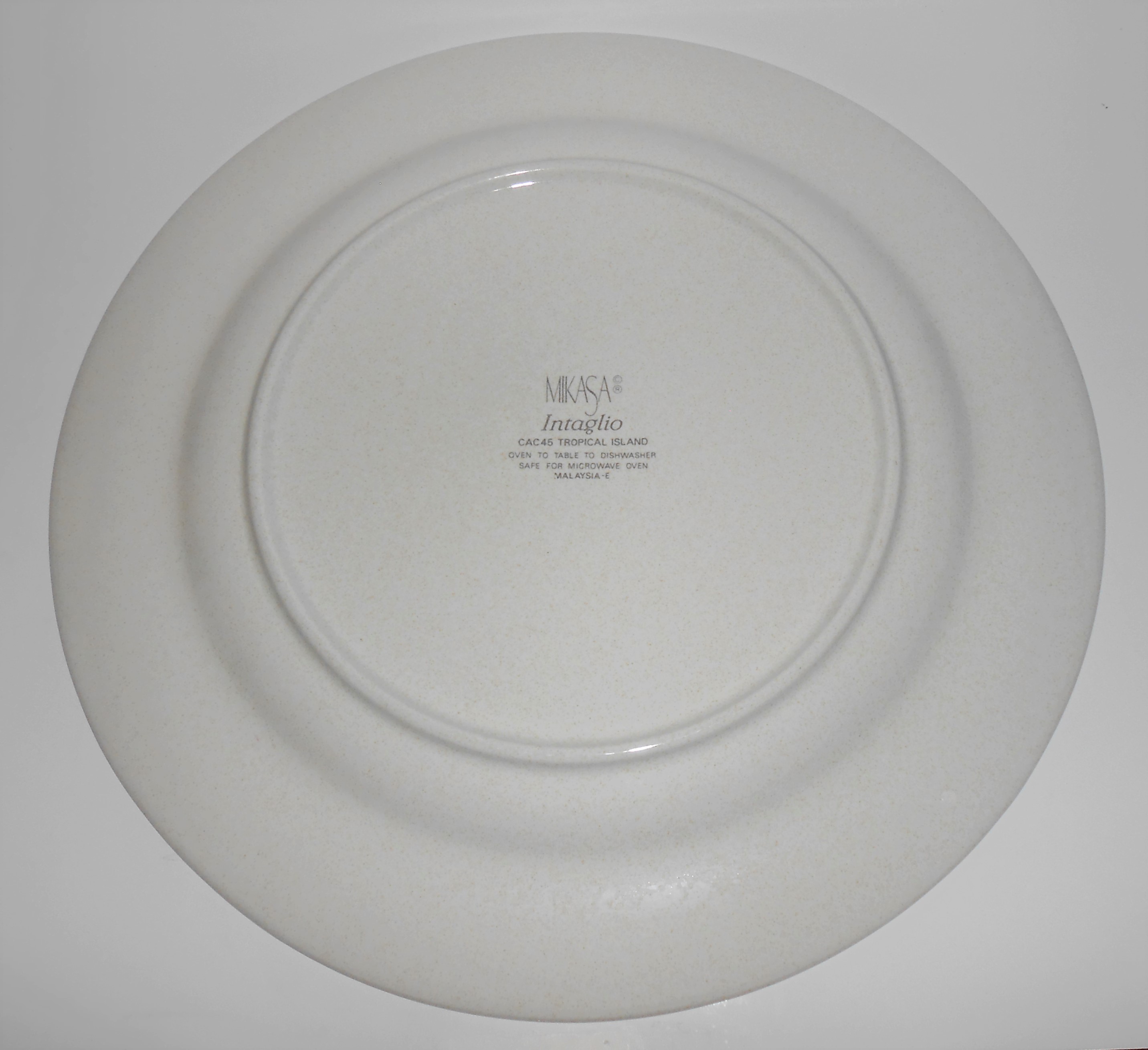 Mikasa Intaglio China CAC45 Tropical Island Chop Plate