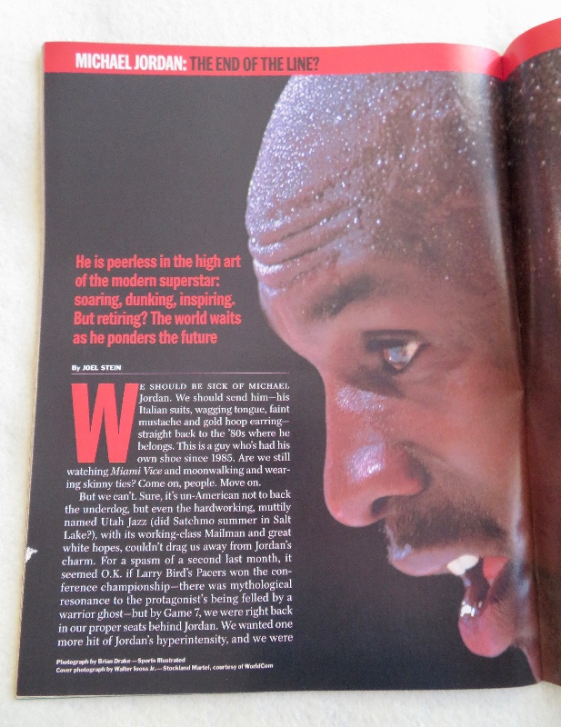 Time Magazine June 22, 1998 Michael Jordan
