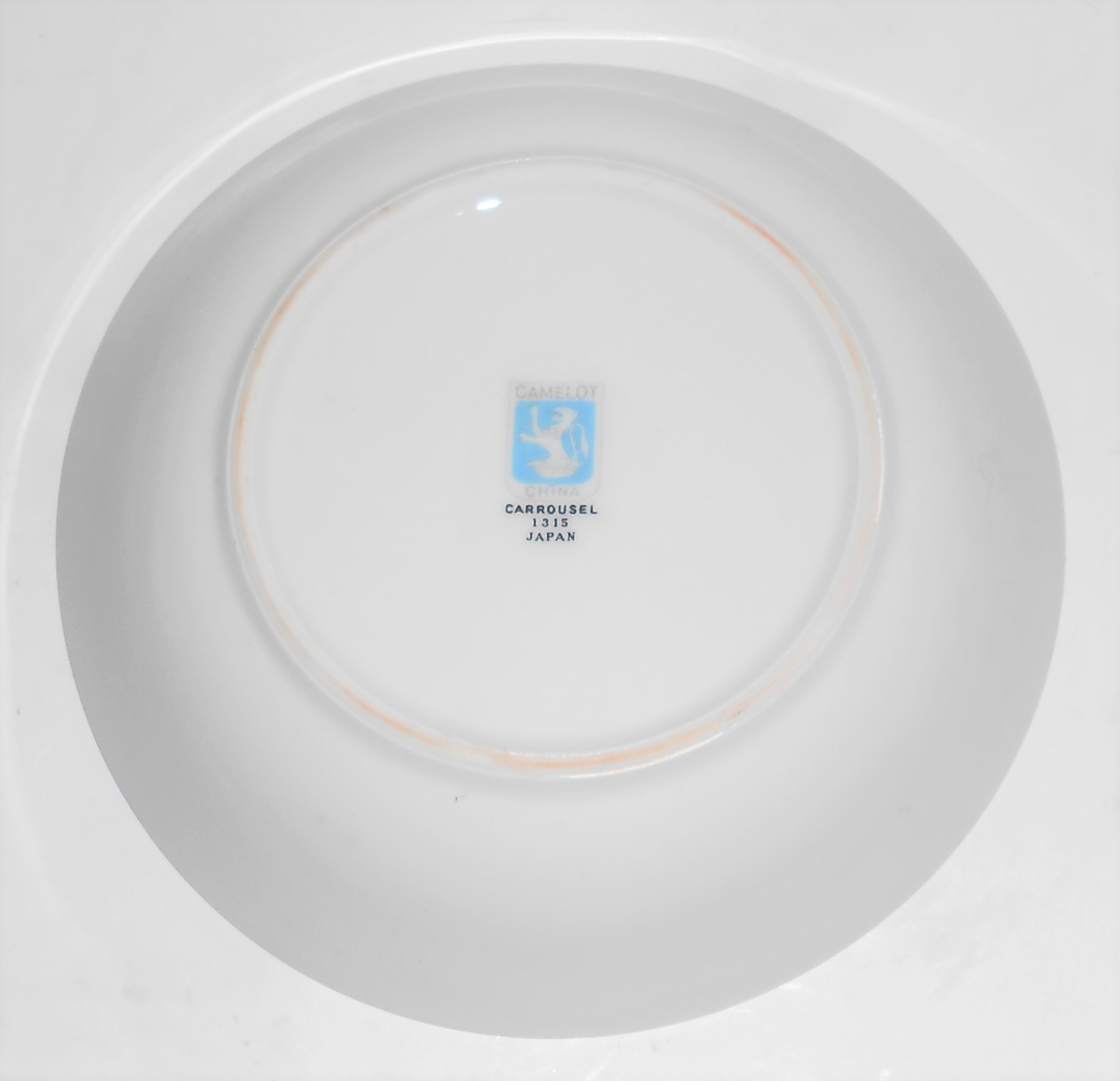 Camelot Porcelain China Platinum Band Carrousel Fruit