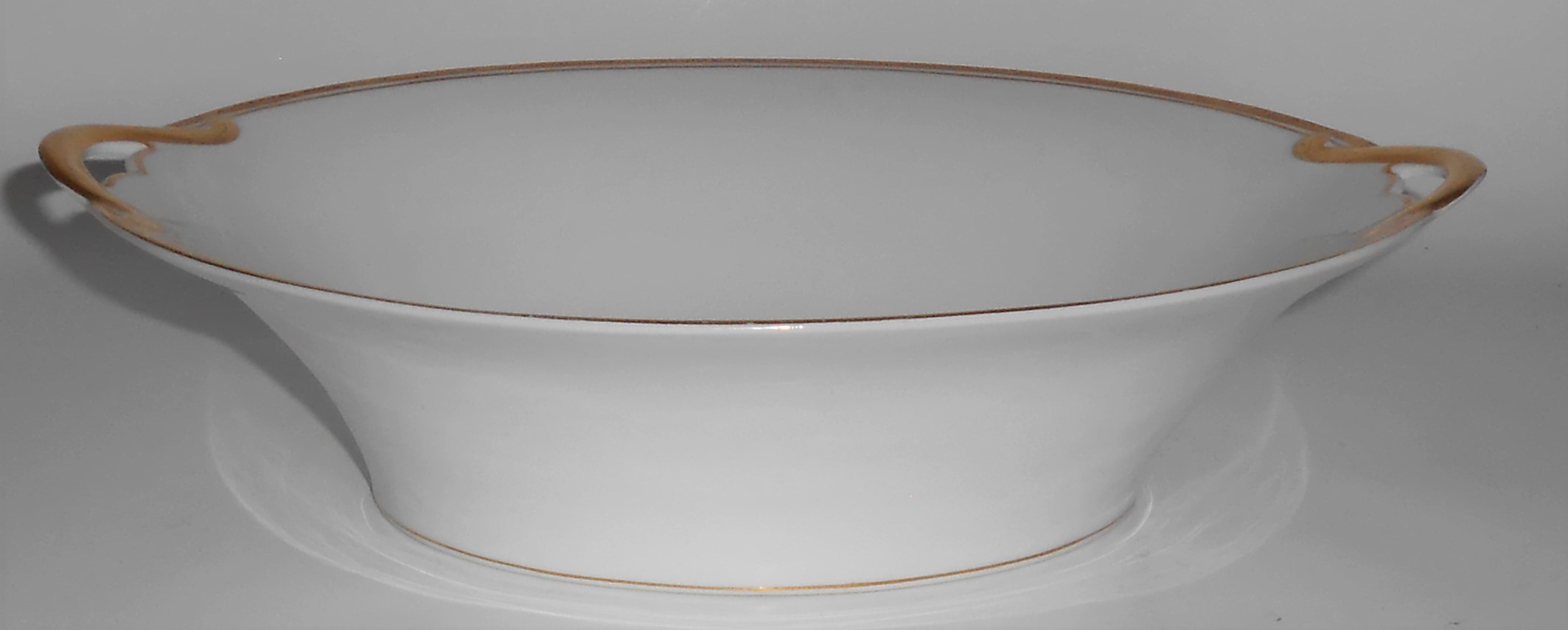 Noritake Porcelain China Gold Bands Vegetable Bowl