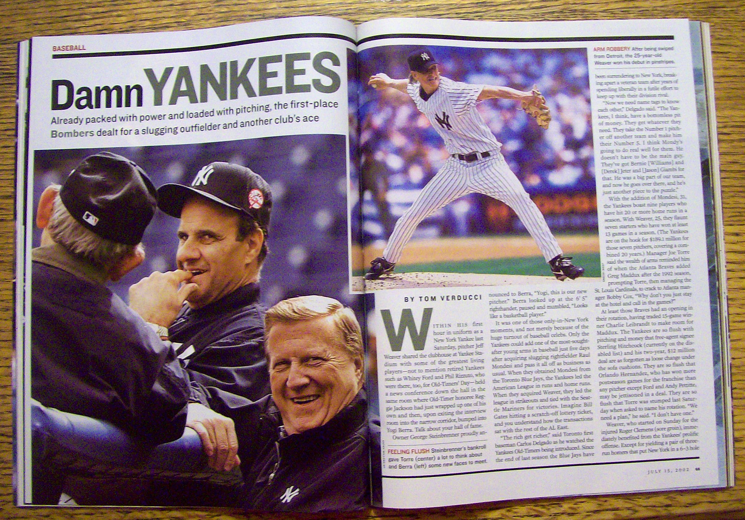 Sport Illustrated Magazine July 15-22, 2002 Ted William
