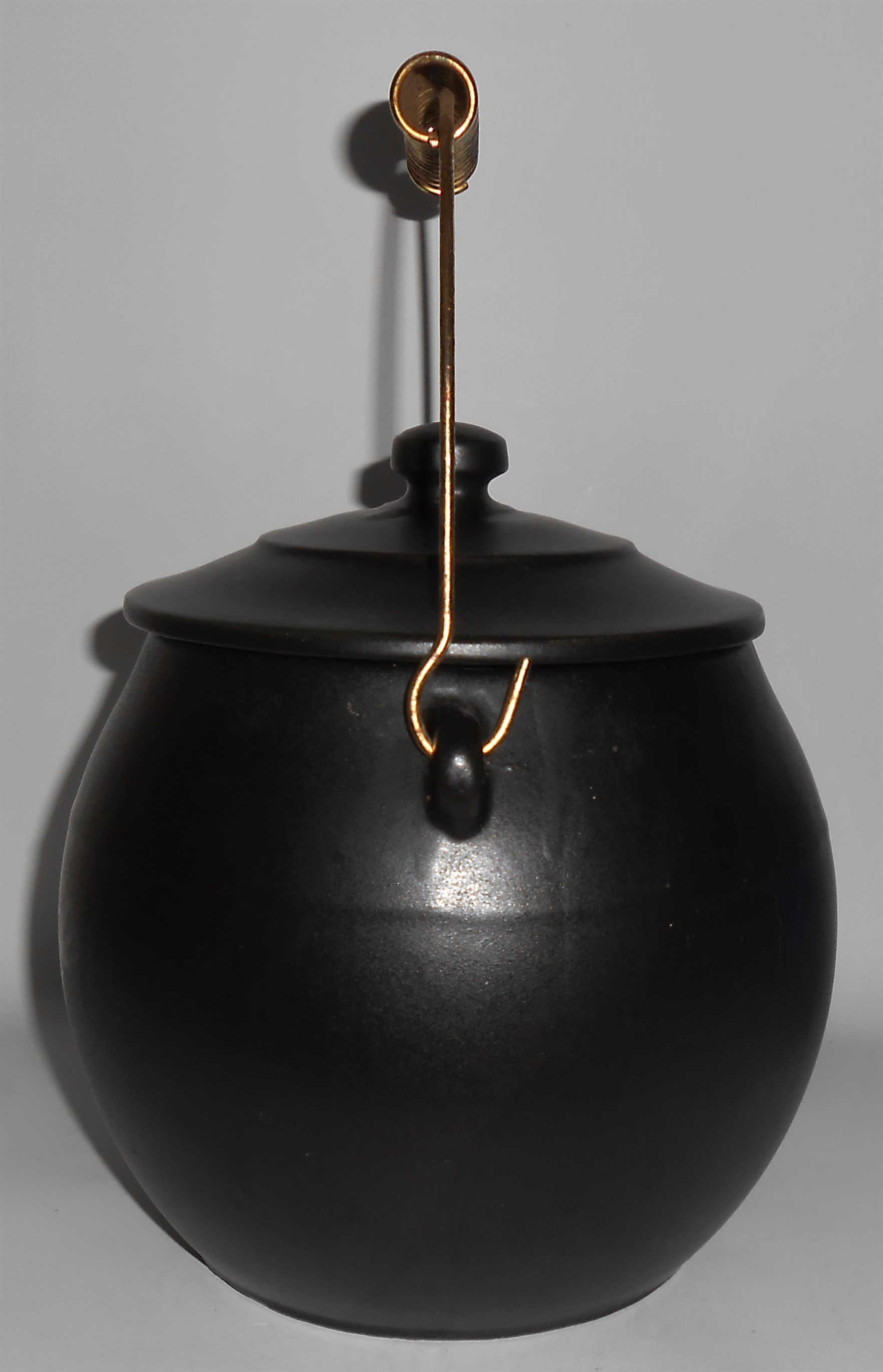 McCoy Pottery Black Kookie Kettle Cookie Jar