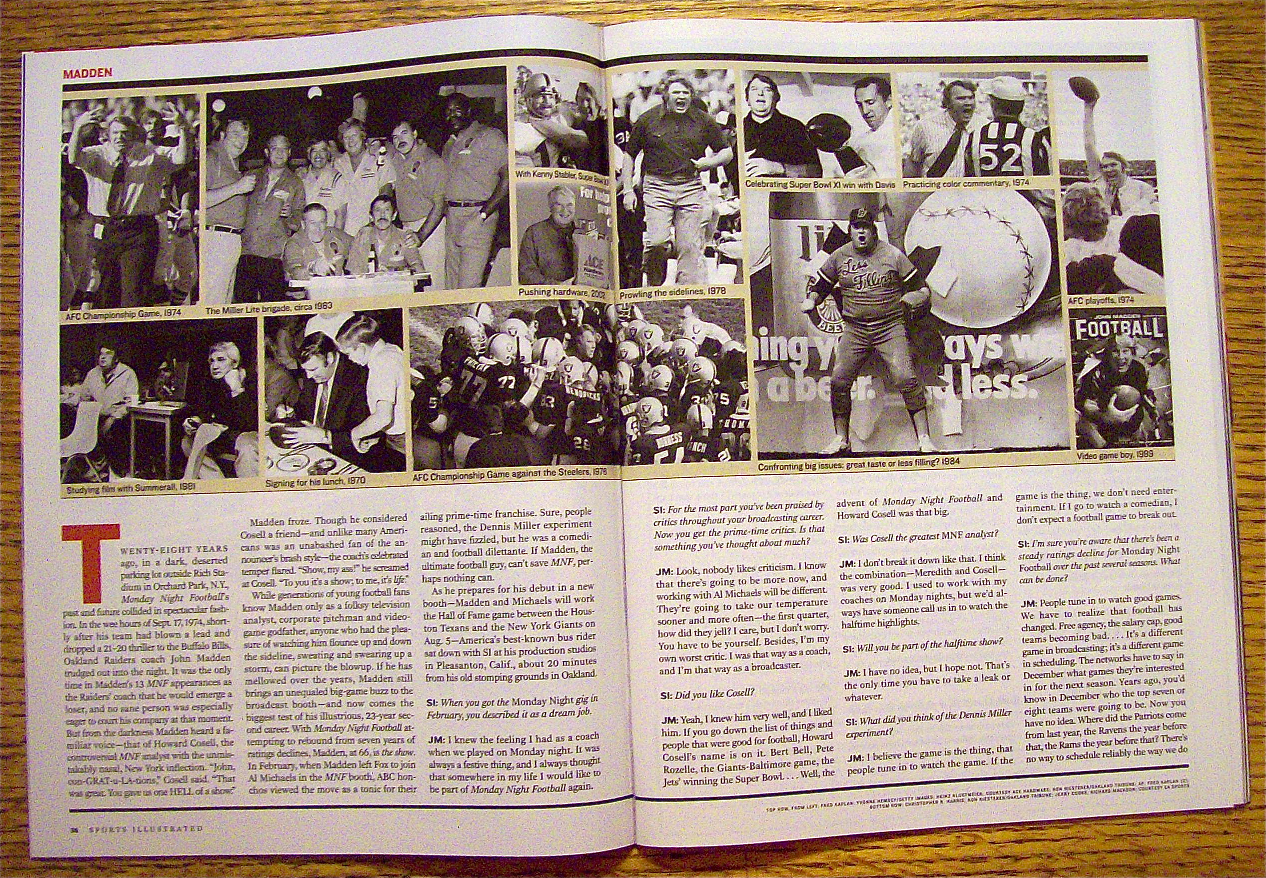 Sport Illustrated Magazine July 29, 2002 John Madden