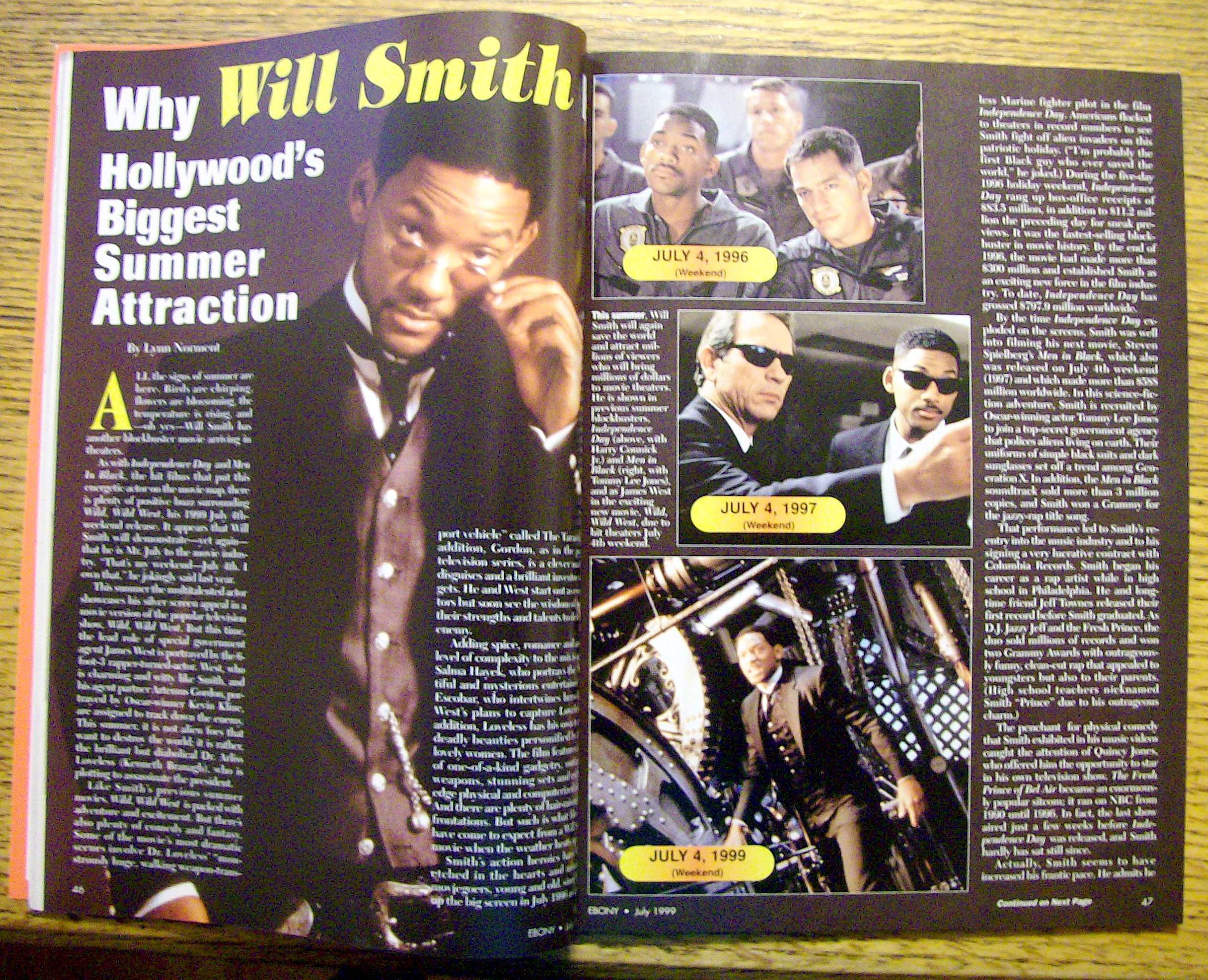 Ebony Magazine-July 1999-Will Smith