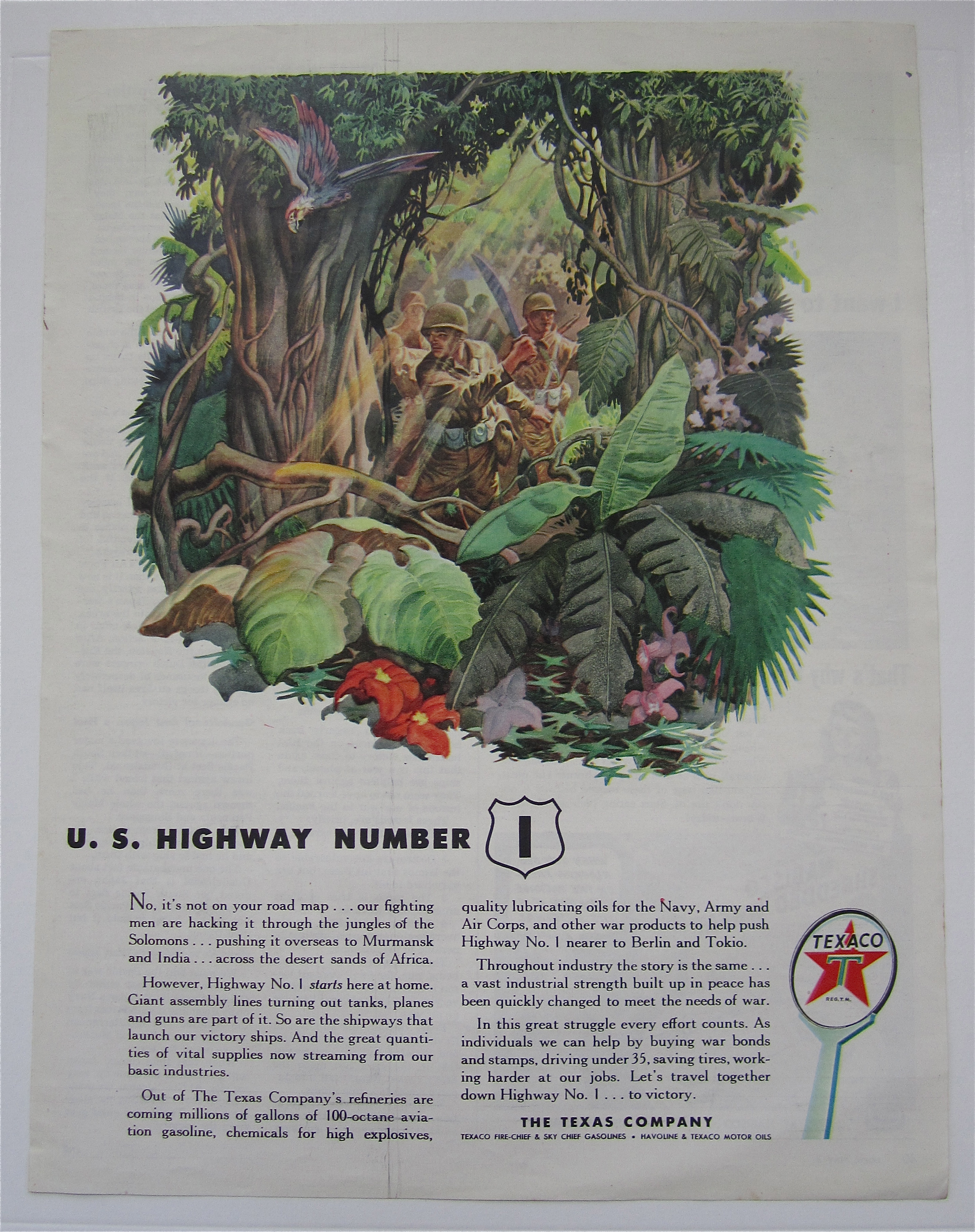 1943 Texaco with US Highway Number 1