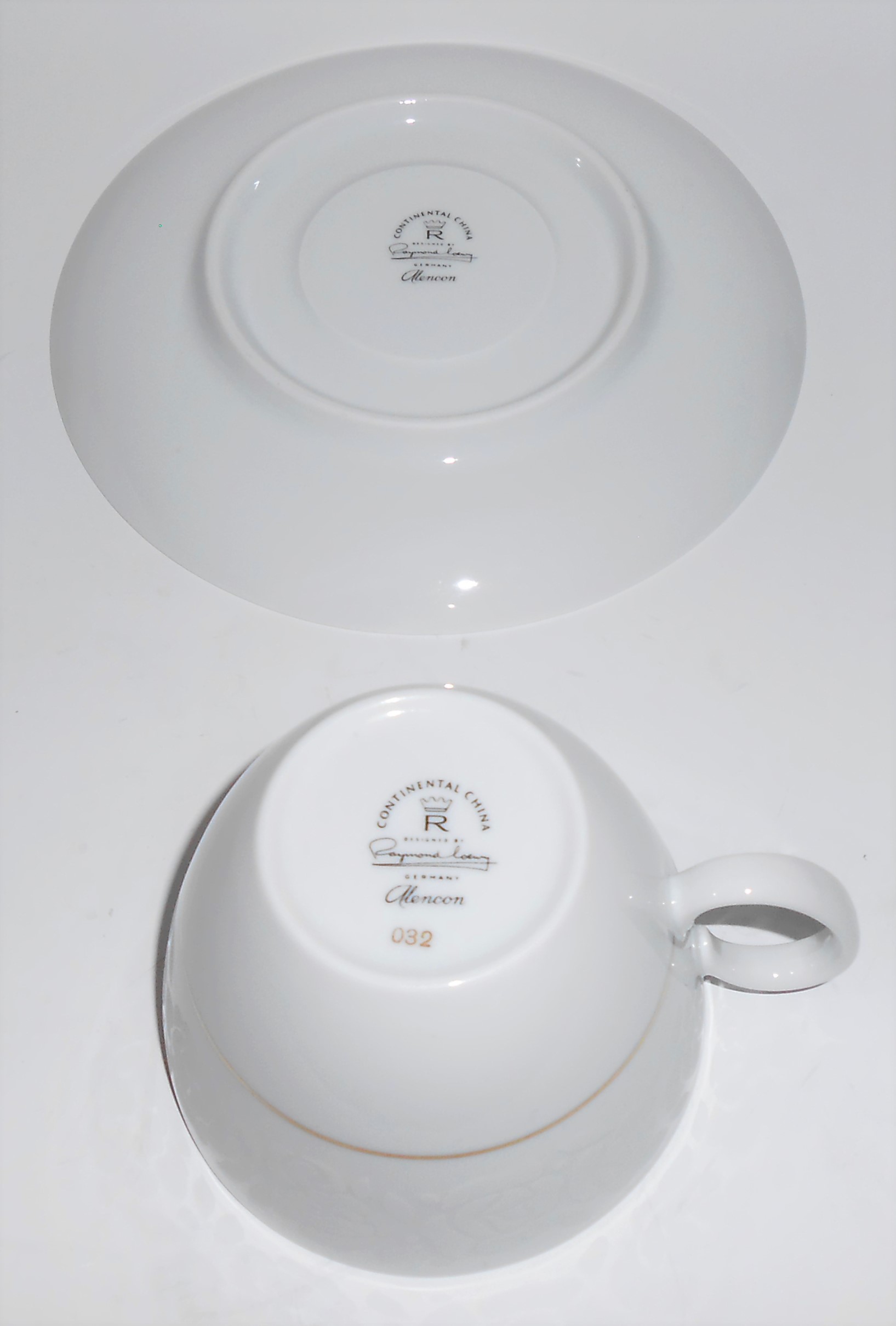 Rosenthal Porcelain Continental China Alencon Cup & Sau