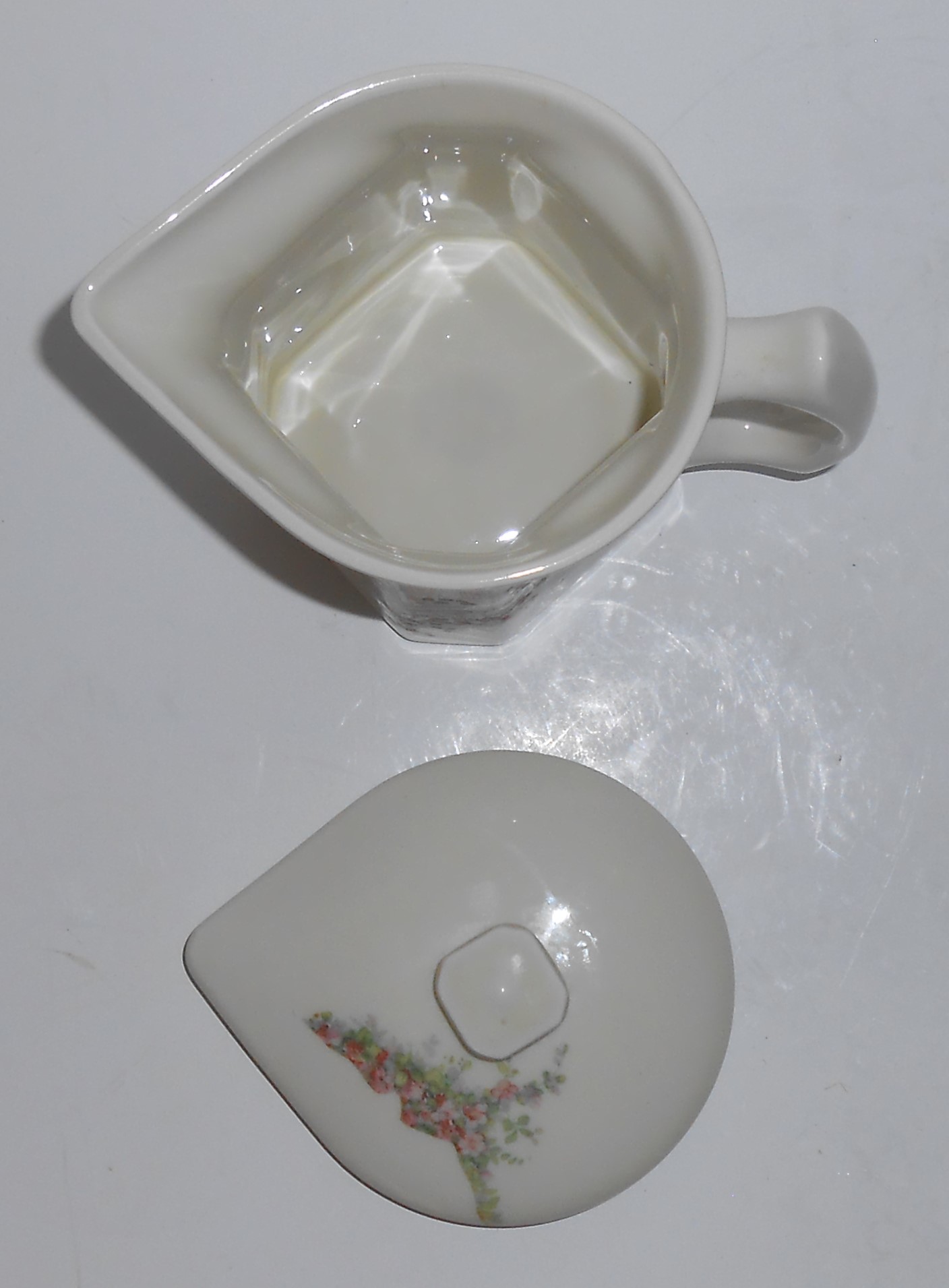 Coors Pottery Porcelain Open Window Small Covered Pitch