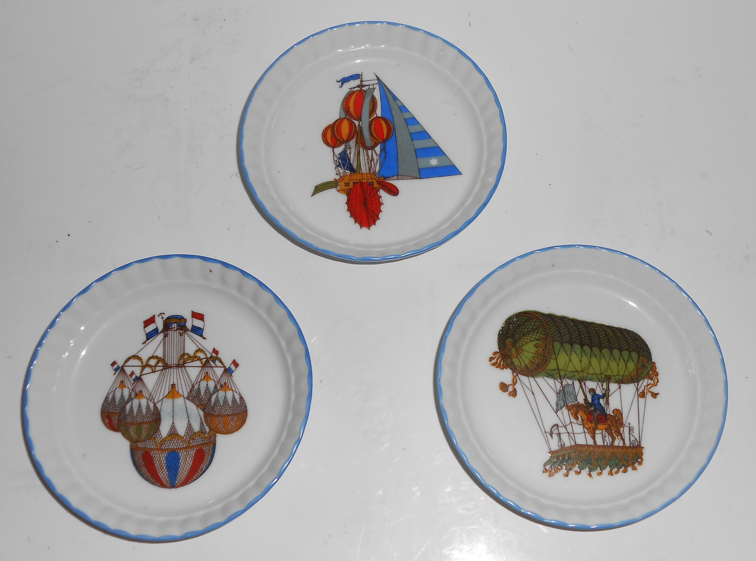 Set/3 Meiselman Imports Bavaria Germany Hot Air Balloon