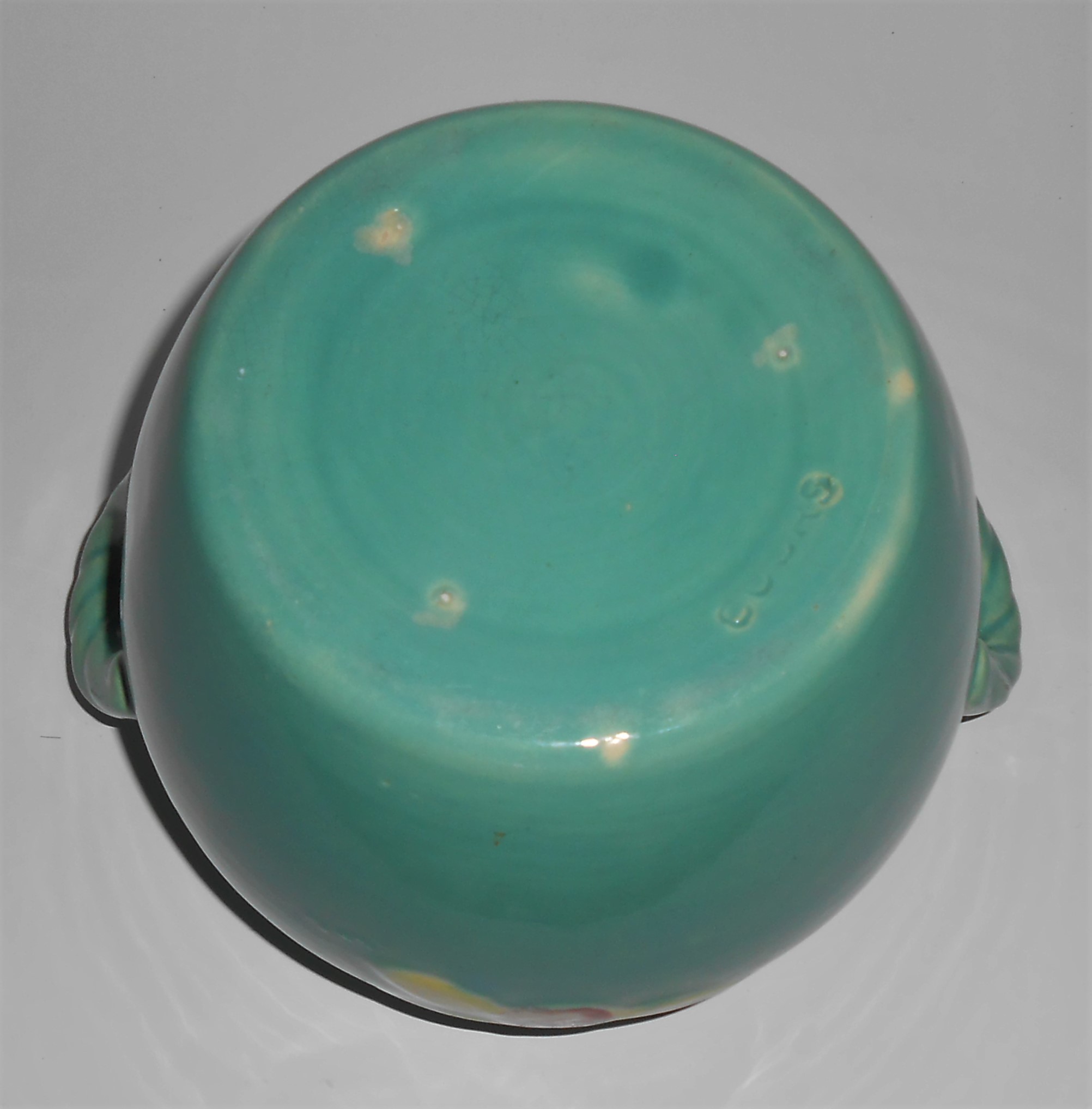 Coors Pottery Rosebud Green Utility Jar